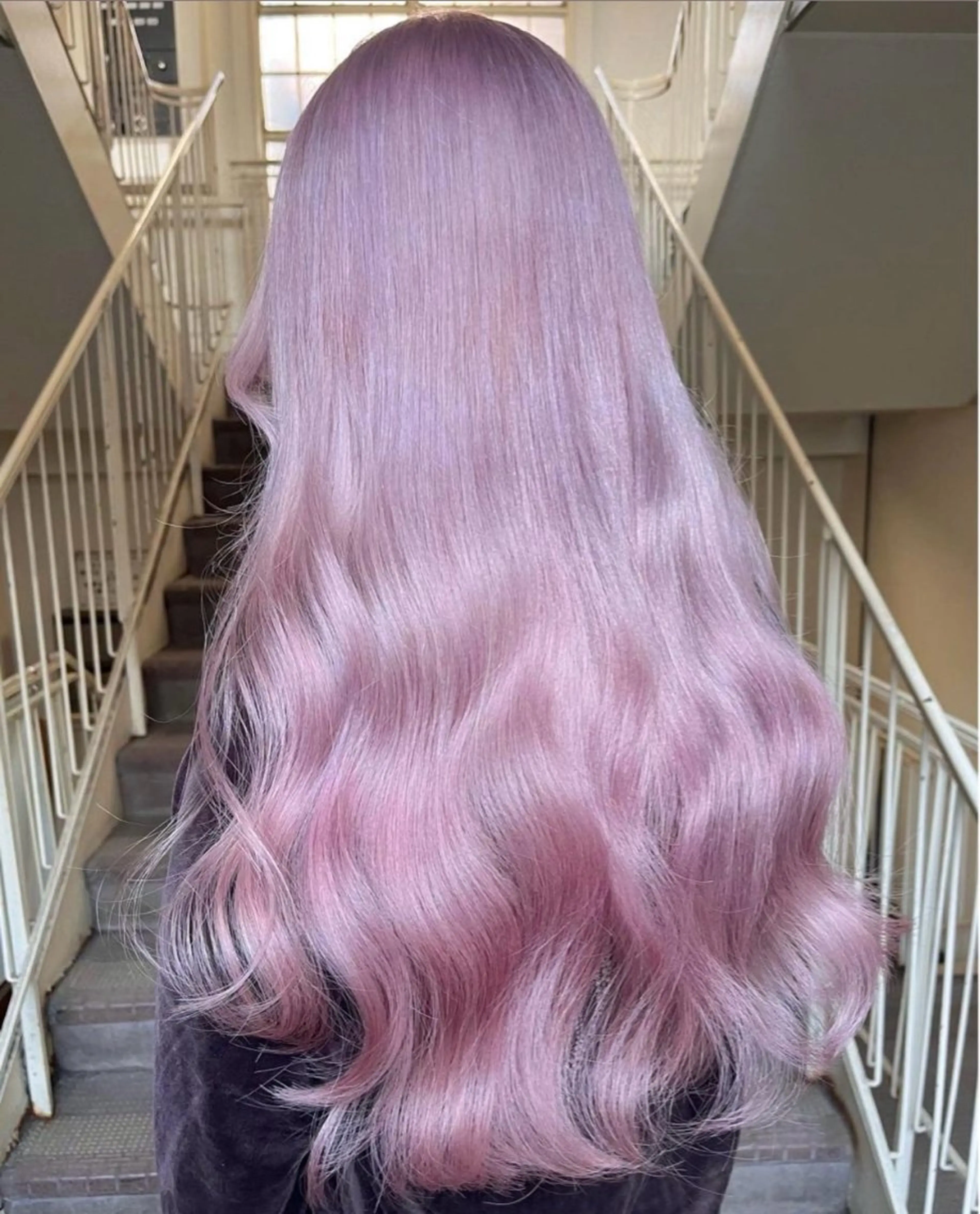 セミロング カラー ヘアアレンジ ブリーチ ブロンド ダブルカラー ハイトーンカラー ピンクカラー ヘアカラー トリートメント 🌟🍒ハイトーン 韓国ヘア/ユウミのヘアスタイル