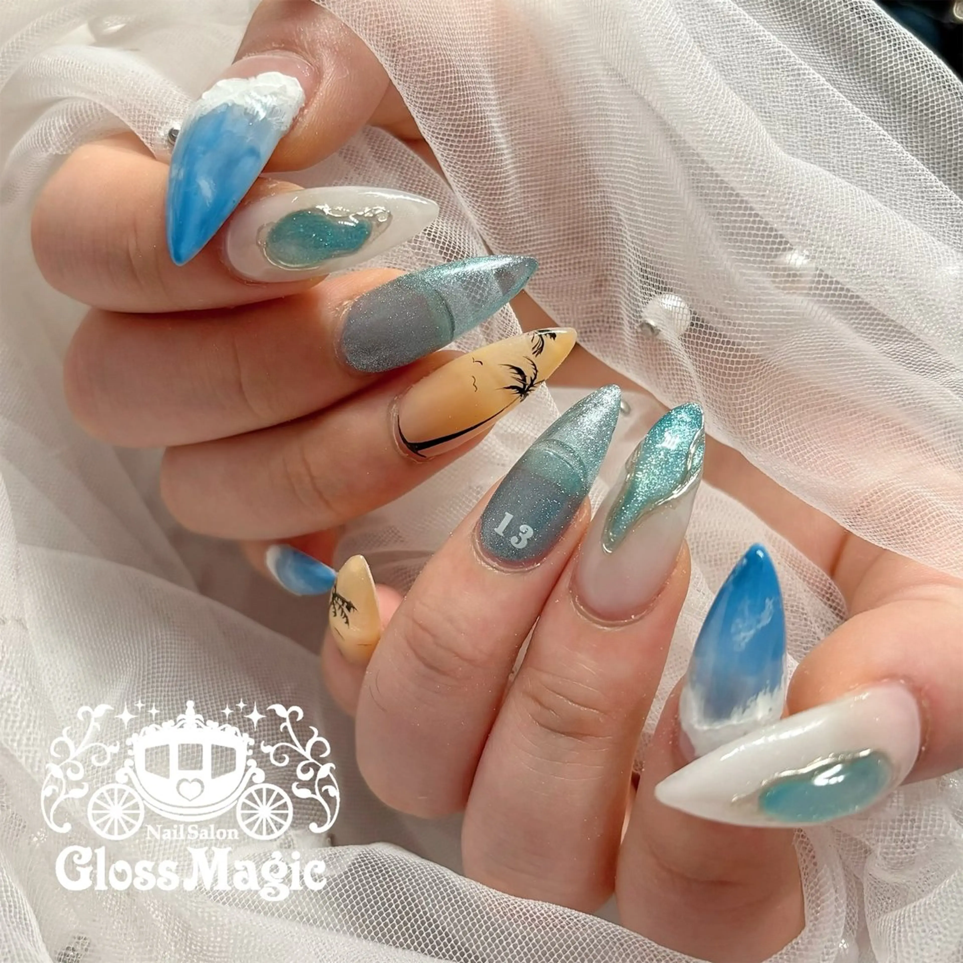 ネイル ハンドネイル あ きのネイルデザイン