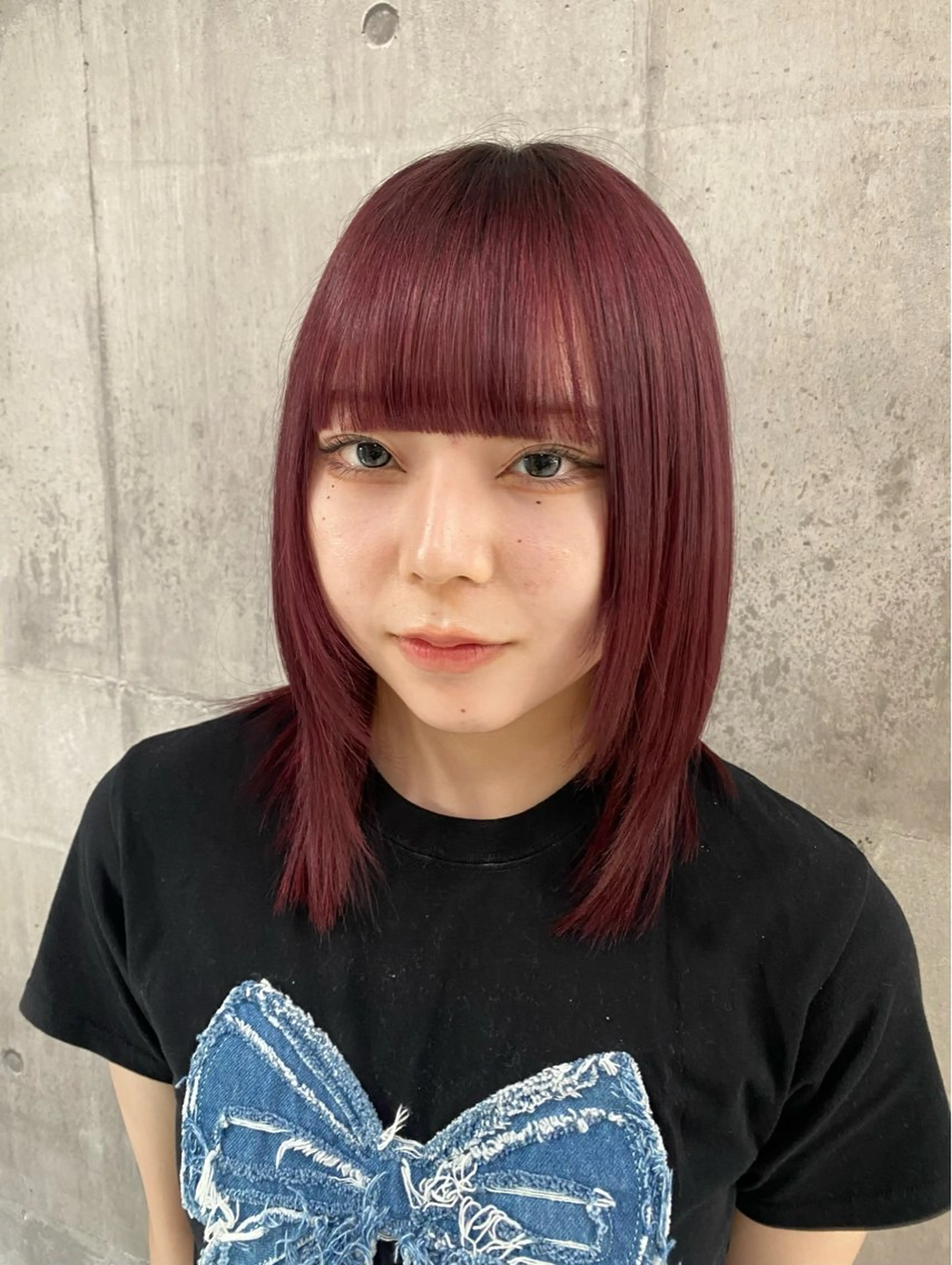 セミロング カラー ヘアアレンジ メンズ ヘアカラー のん🎀ハイトーン/ レイヤーカット🐳のヘアスタイル