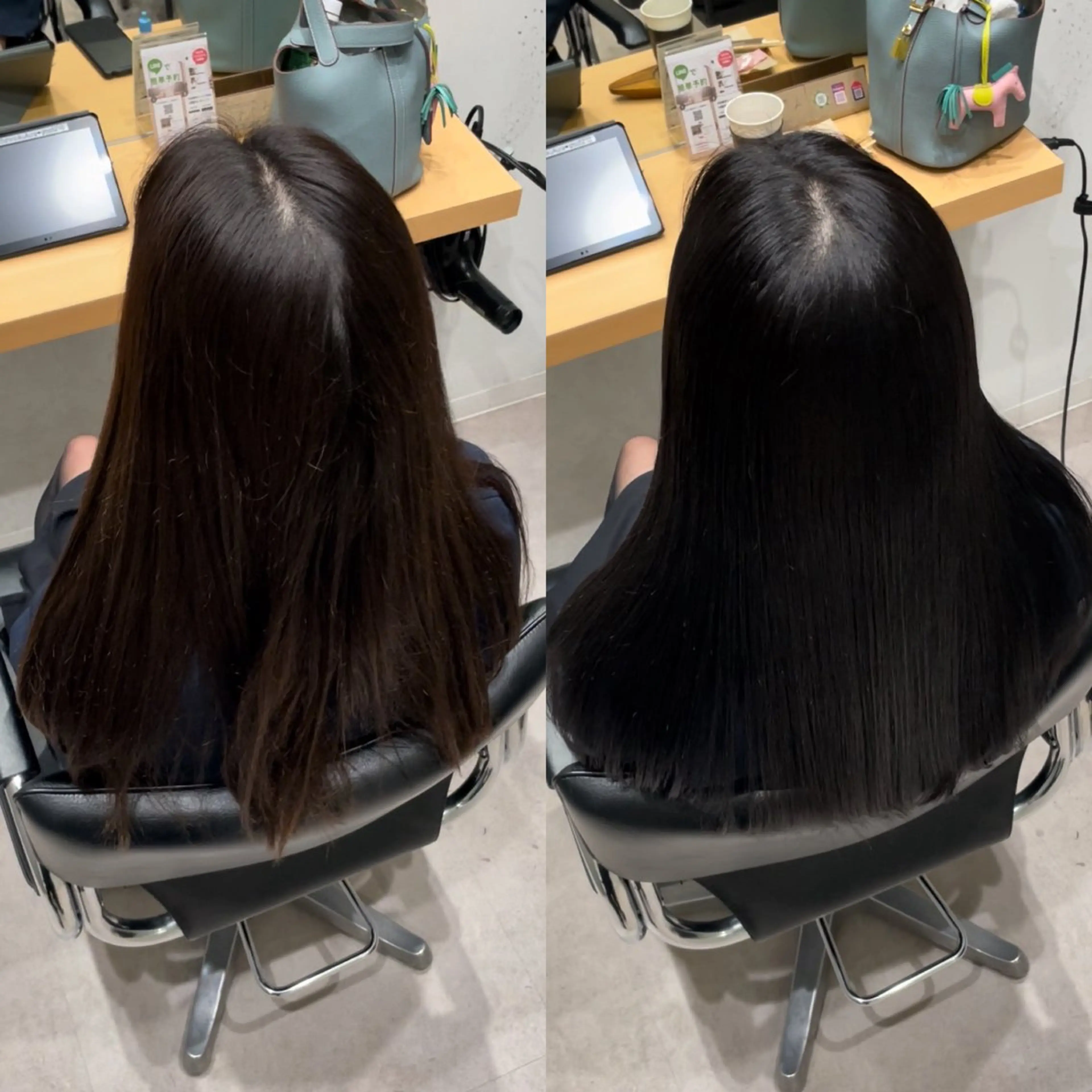セミロング カラー 透明感カラー トリートメント 髪質改善ヘアケア 艶髪特化/上田のヘアスタイル