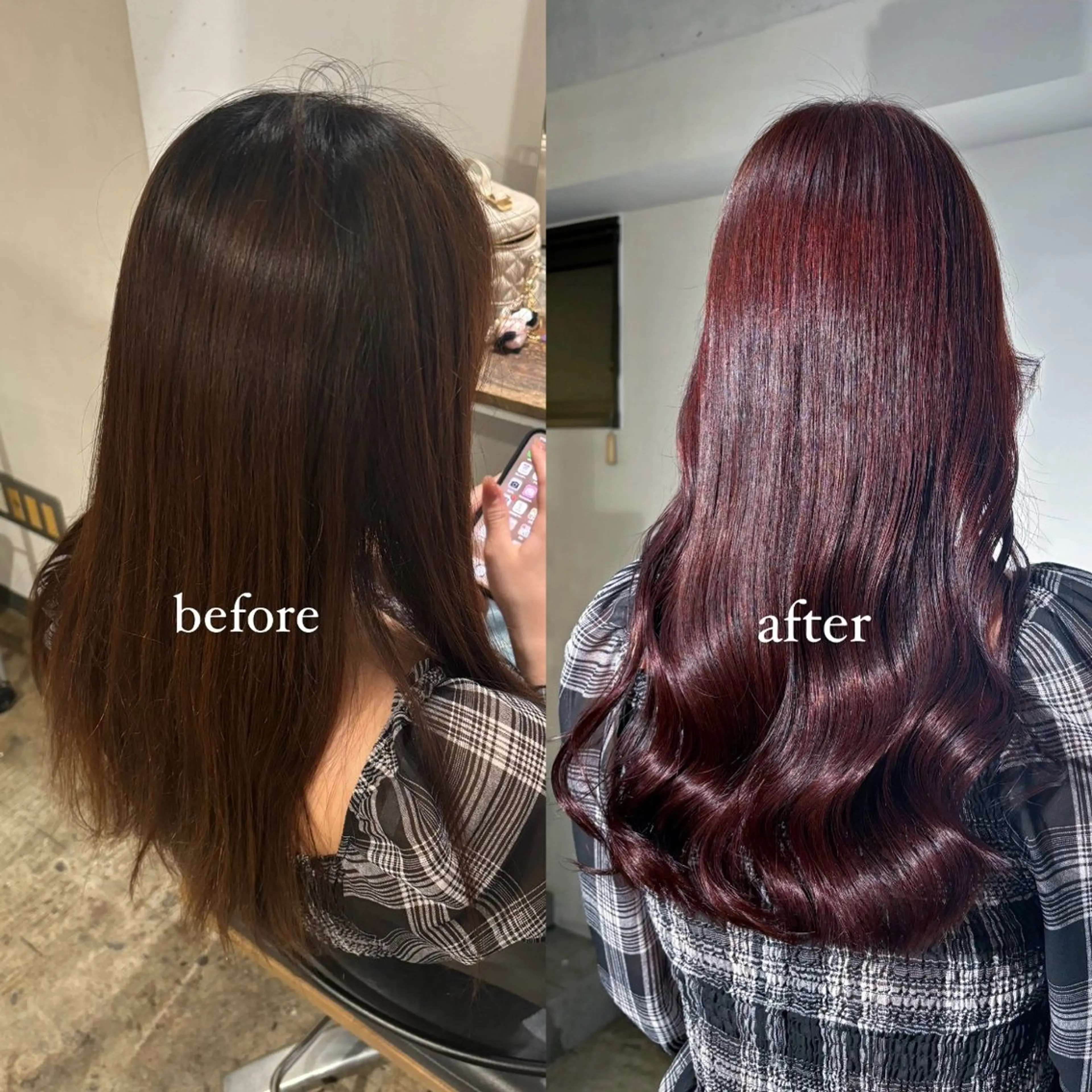 セミロング カラー 💫miyu💫デザ インカラー/アレンジのヘアスタイル