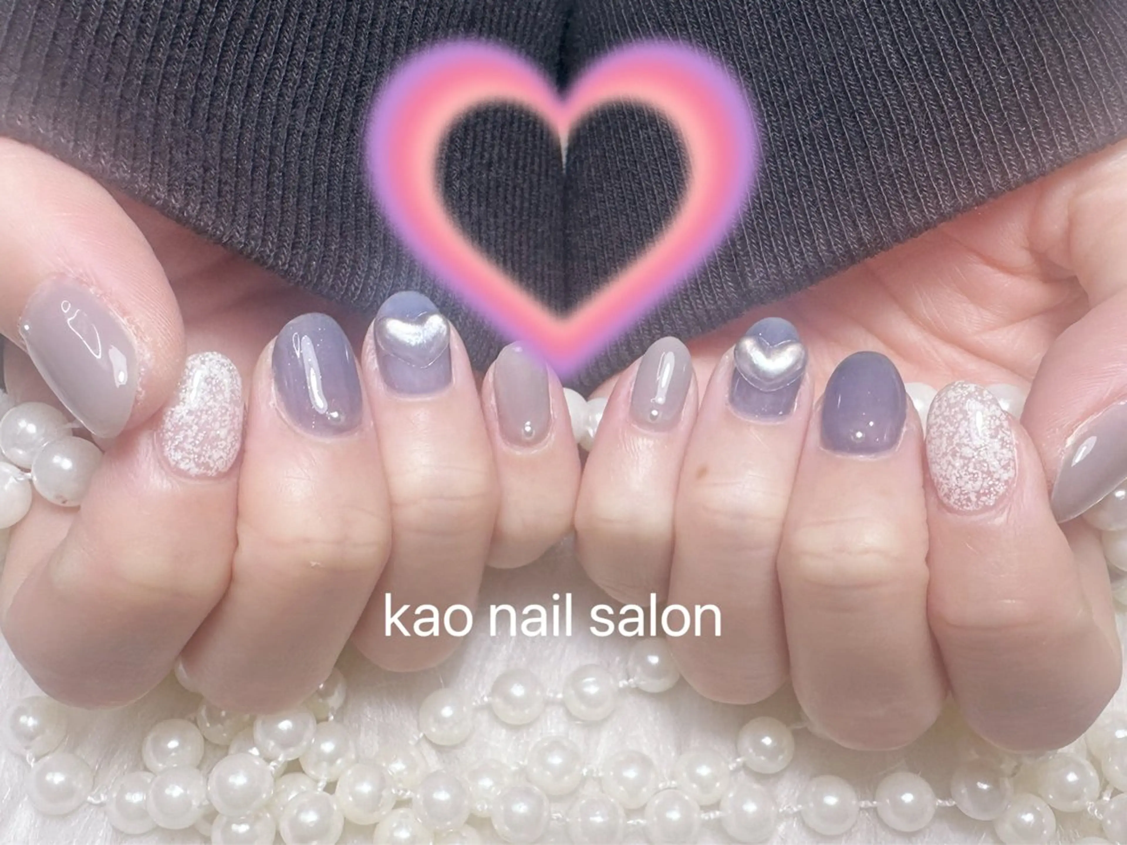 ネイル ハンドネイル kao nail マグネット/長さだしのネイルデザイン