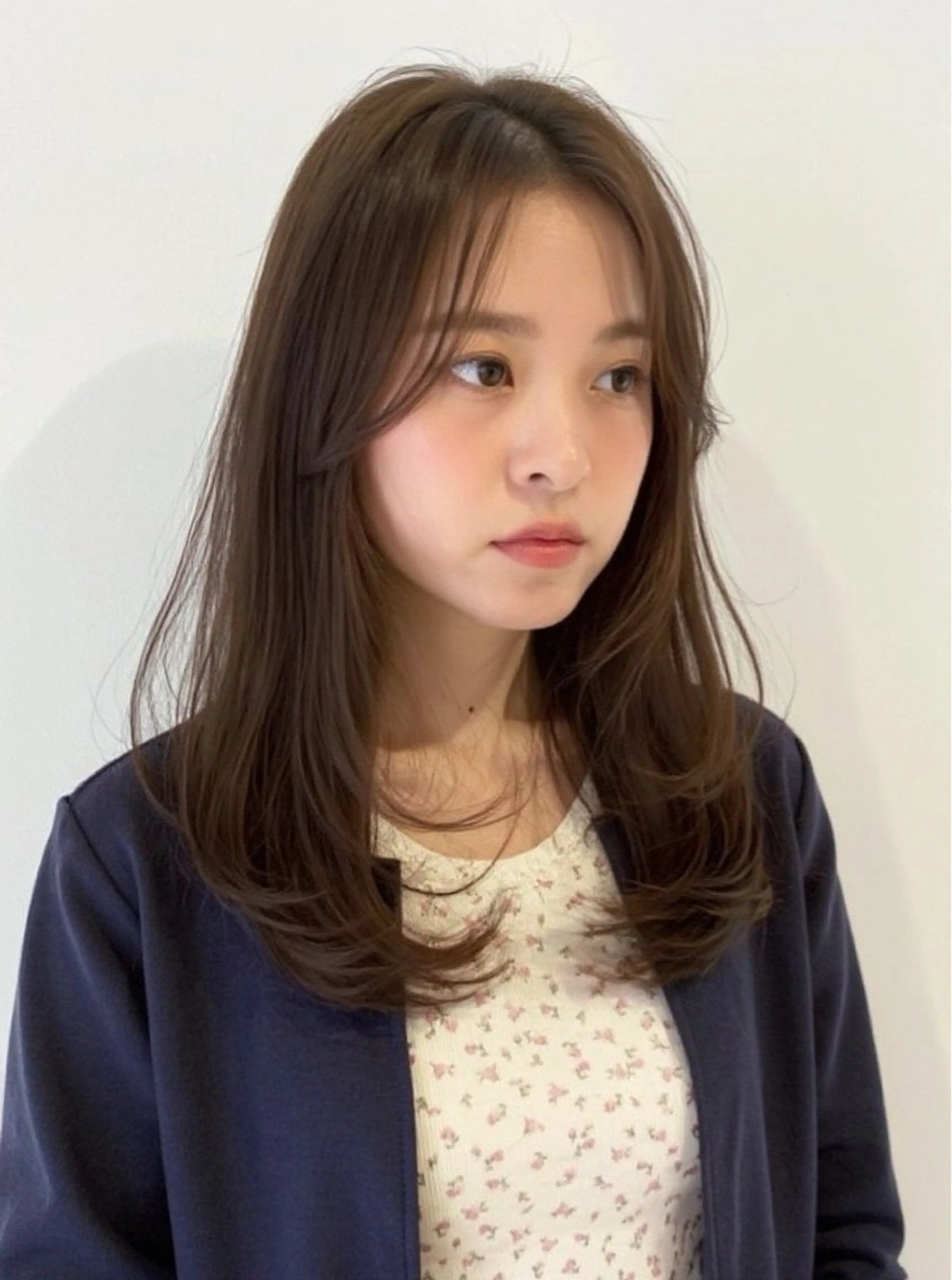 ミディアム カラー パーマ 山下 永次のヘアスタイル