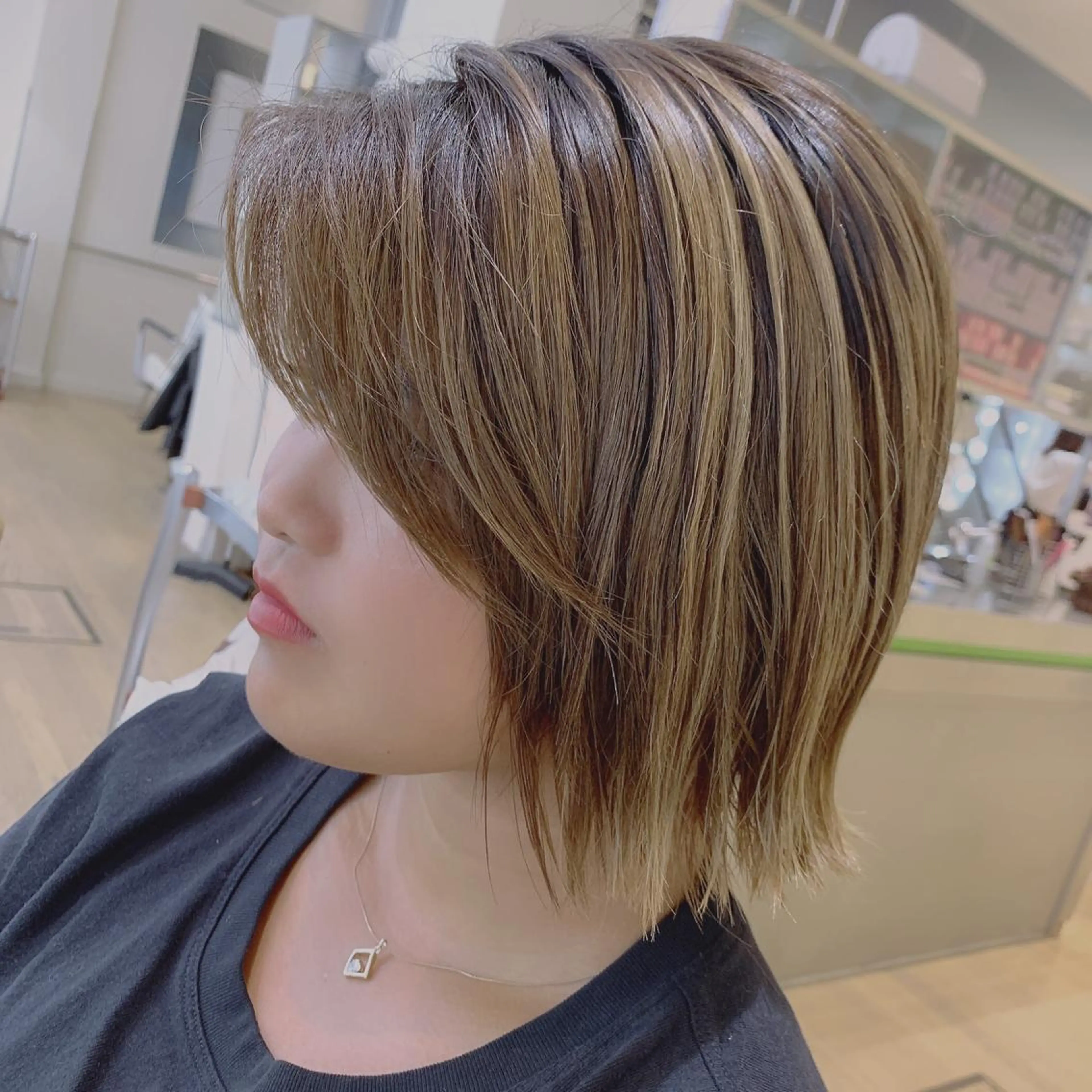 ショート ヘアアレンジ ボブ 外ハネヘア 【メンズモデル募集】 Bassa所沢のヘアスタイル