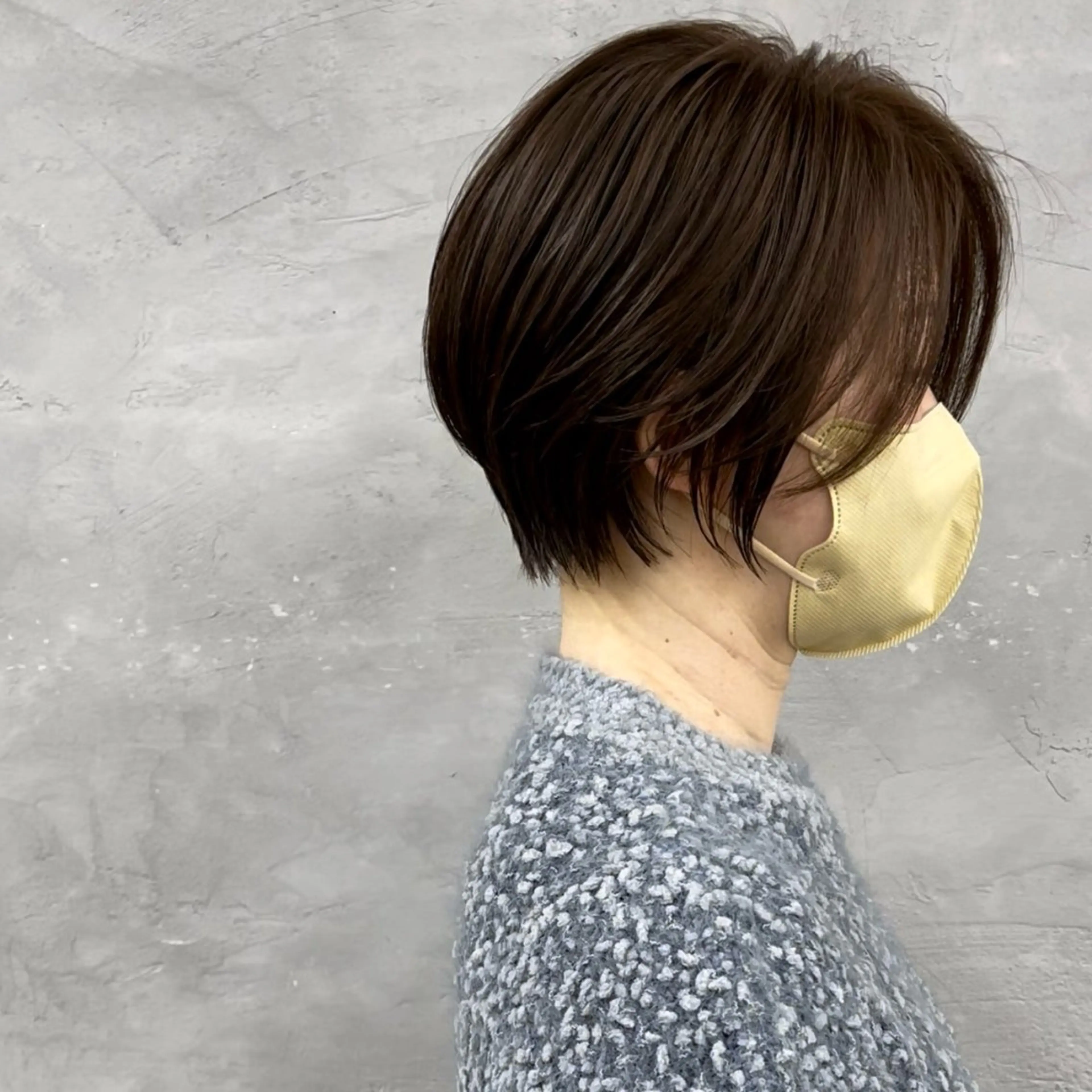 ショート カラー ブラウンカラー ボブ くびれヘア カット ヘアカラー トリートメント 田畑 智規のヘアスタイル