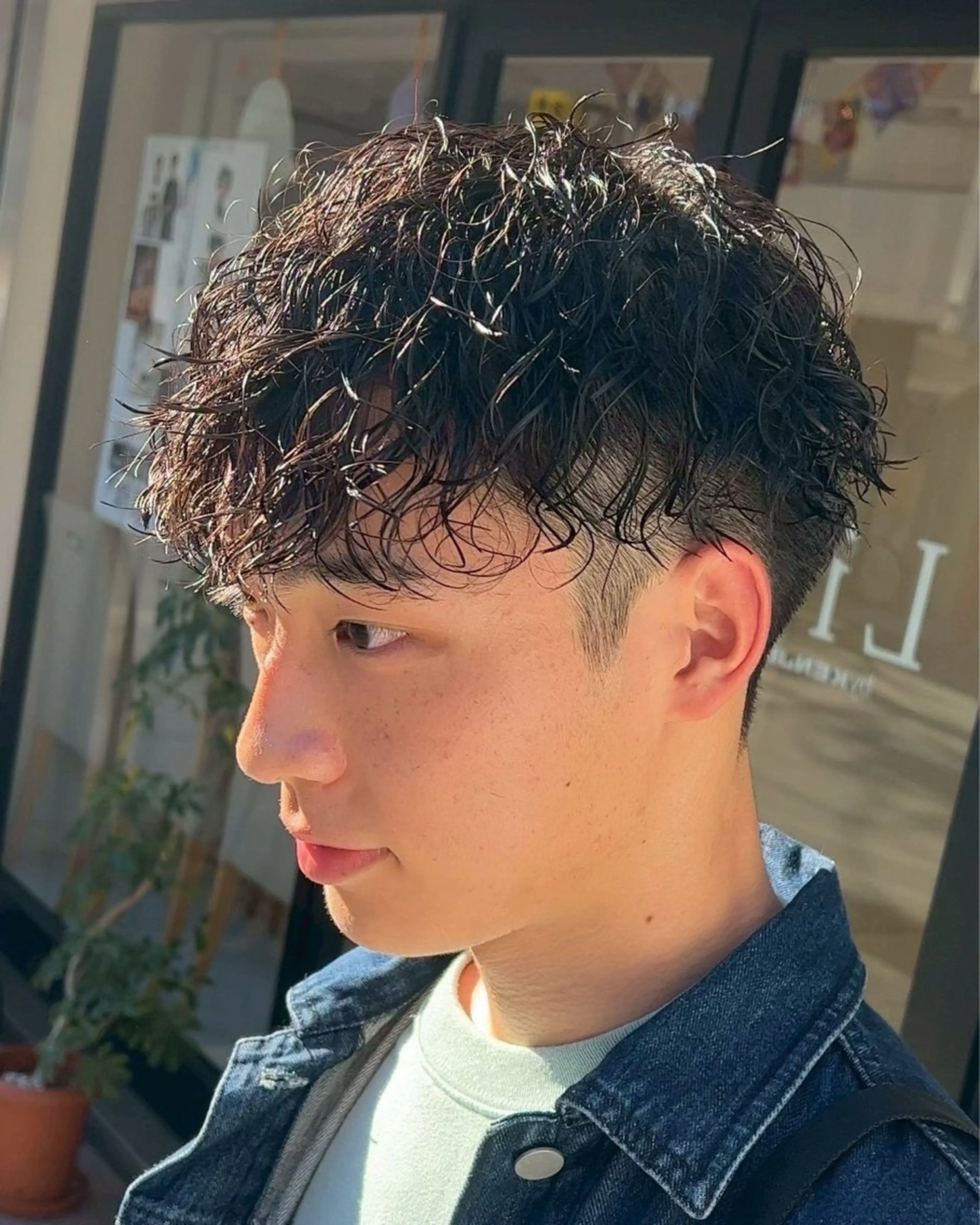 ショート パーマ メンズ カット パーマ パーマ/ハイトーン /吉田眞のヘアスタイル