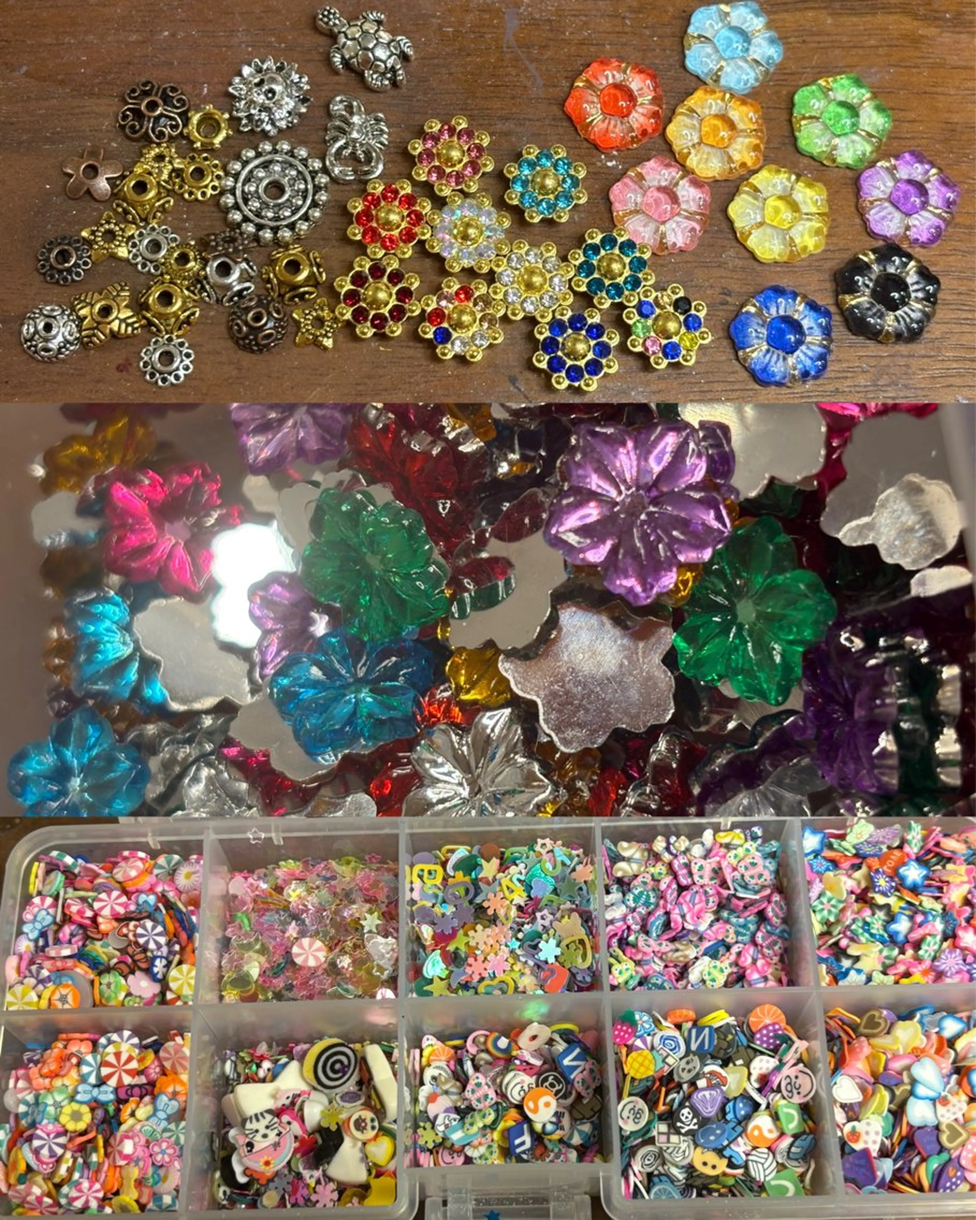 ネイル ハート ラメ(グリッター) リボン シルバー ストーンネイル 爪神所属・*爪神* 珠裕 miyuのネイルデザイン