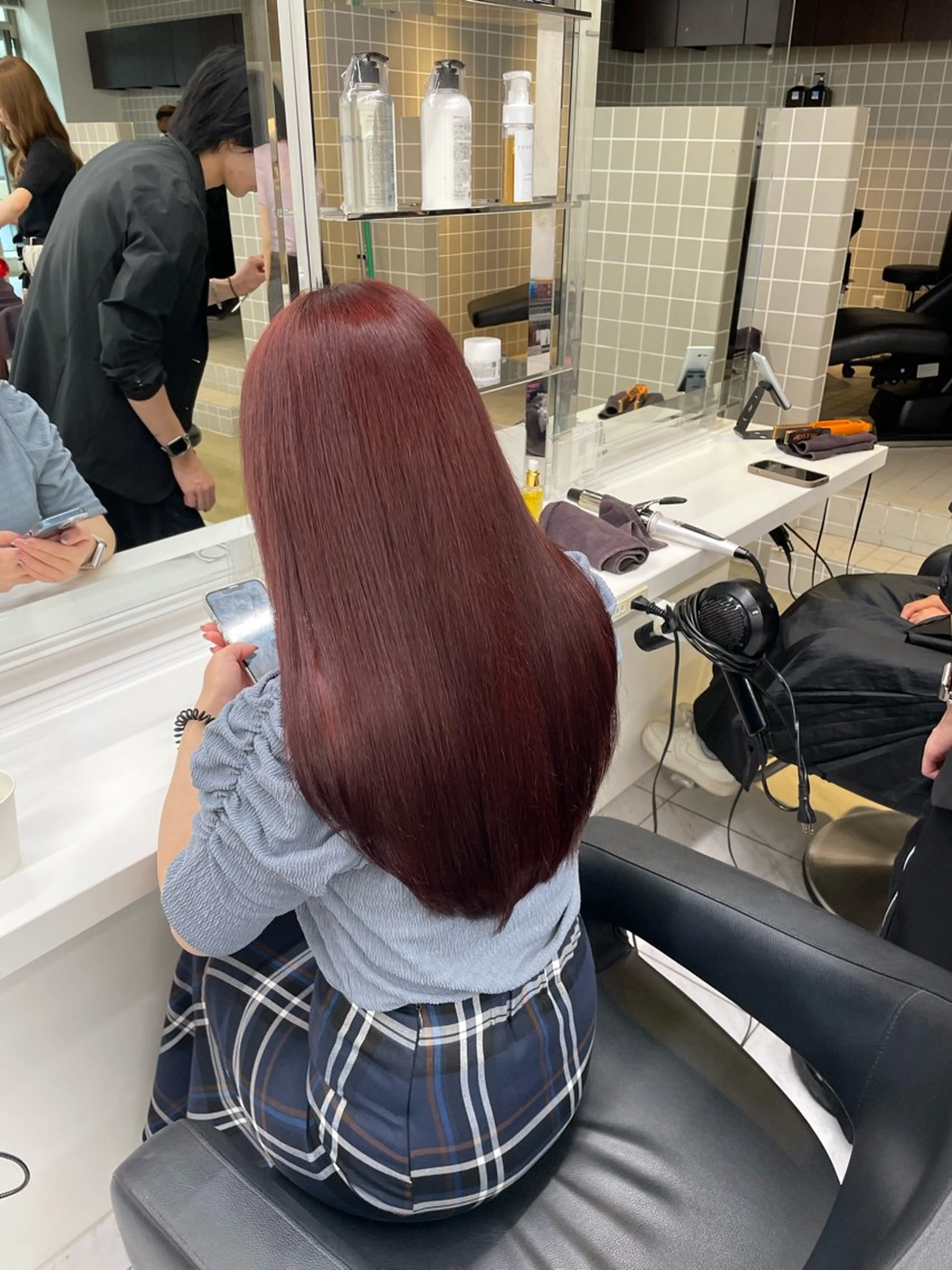 ロング カラー ヘアアレンジ ヘアカラー トリートメント ヘアセット 💗横浜美容室 💗HARUNAのヘアスタイル