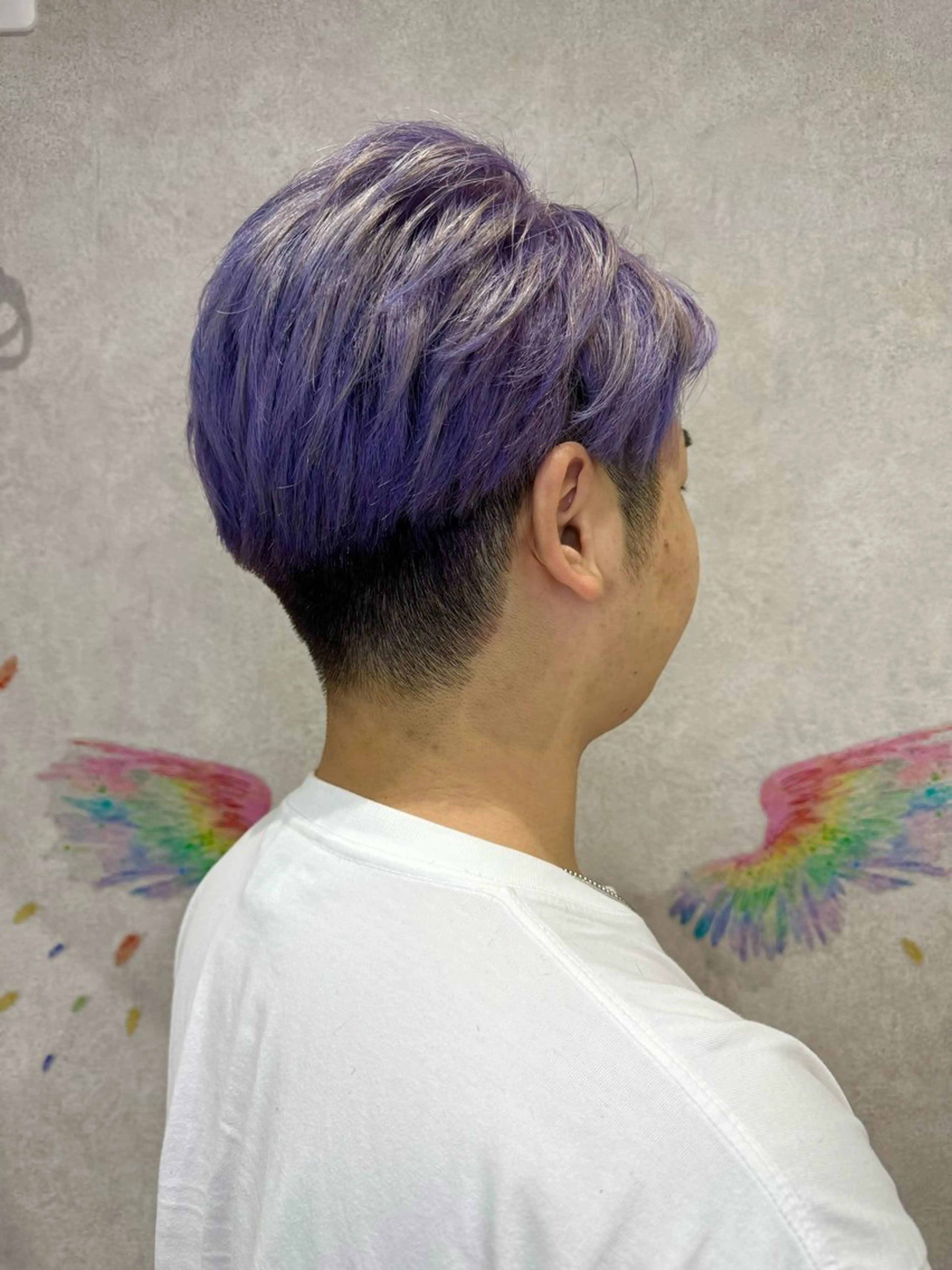 ショート パープルカラー ショートヘア カット ヘアカラー トリートメント 韓国ヘアー🦄ྀི オタク美容師🌈山本のヘアスタイル