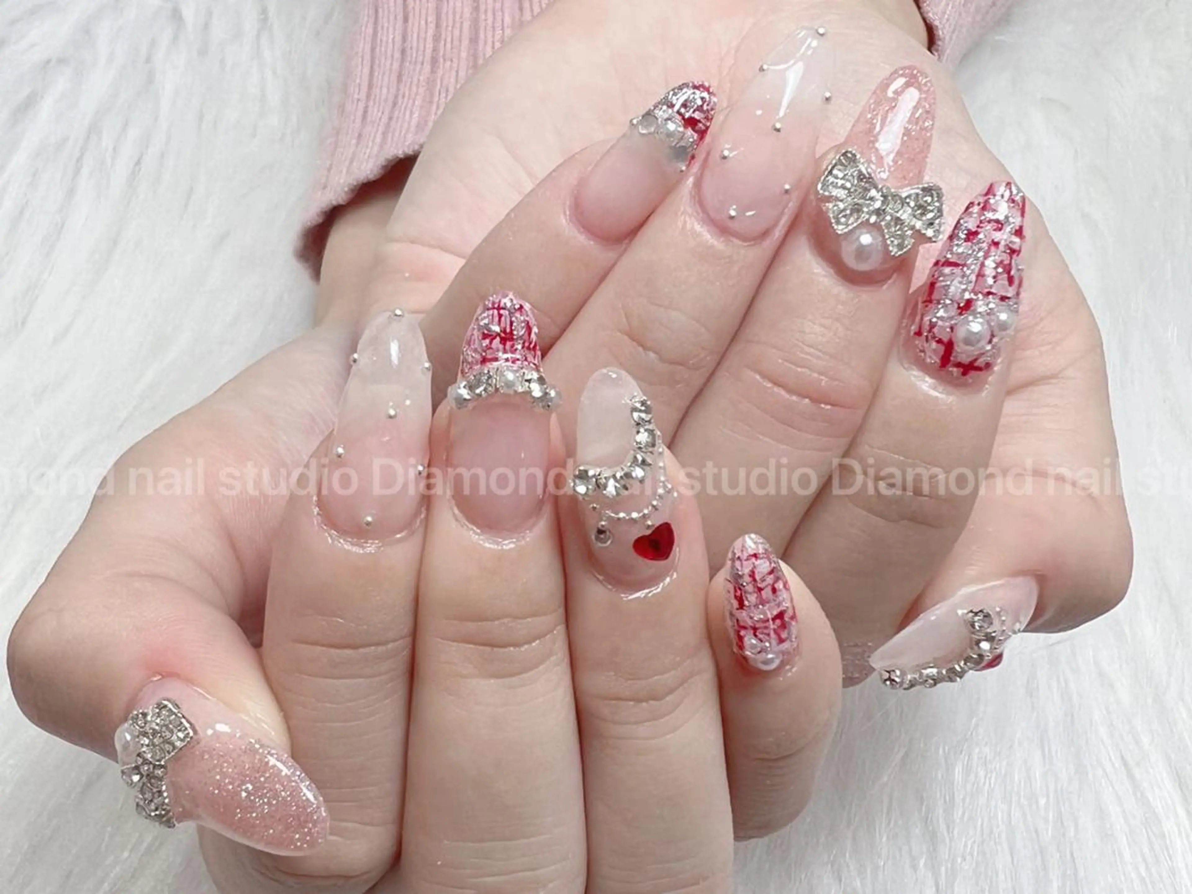 ネイル 持ち込み スカルプネイル DIAMOND Nail🍒のネイルデザイン