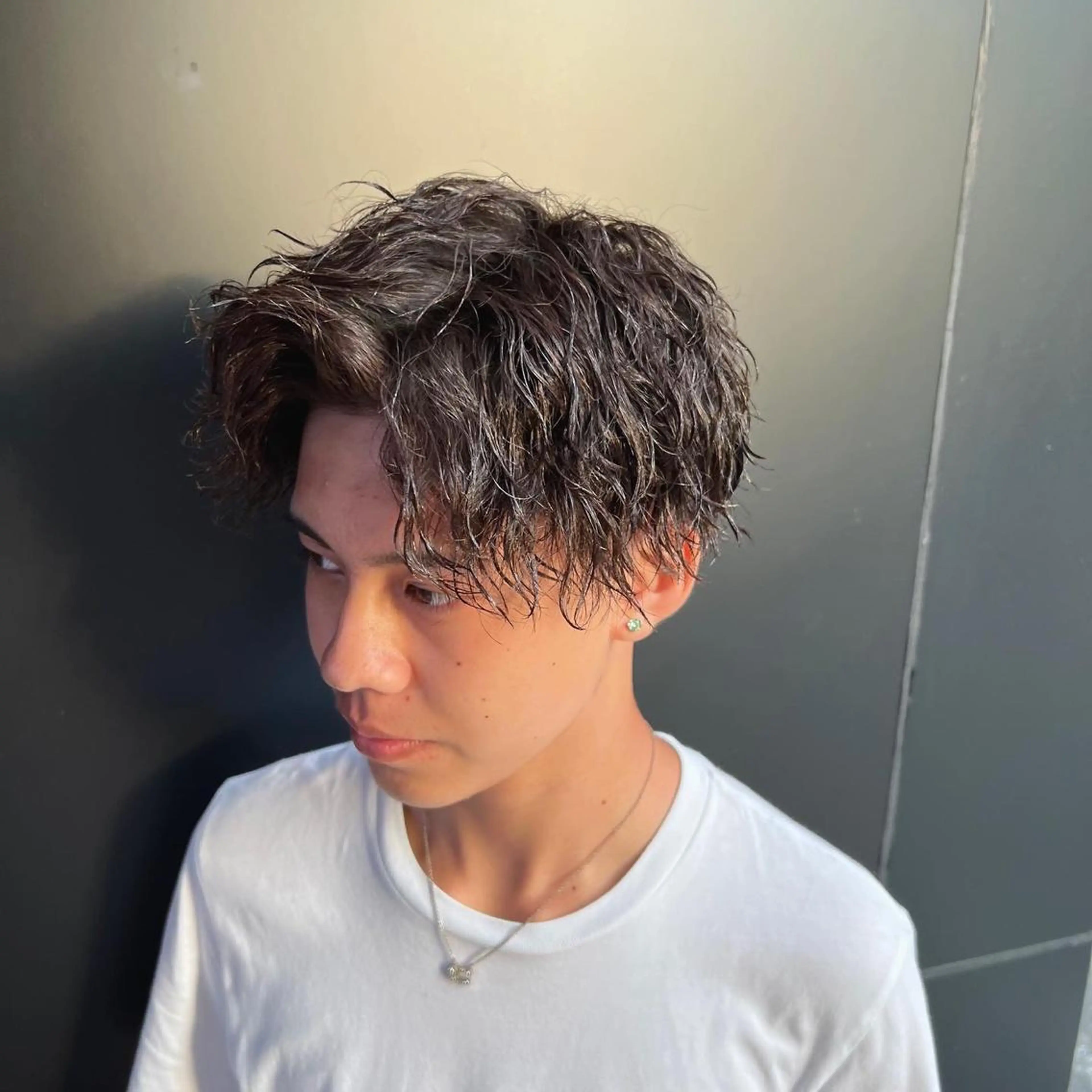 ショート パーマ 豊崎 佑輔のヘアスタイル