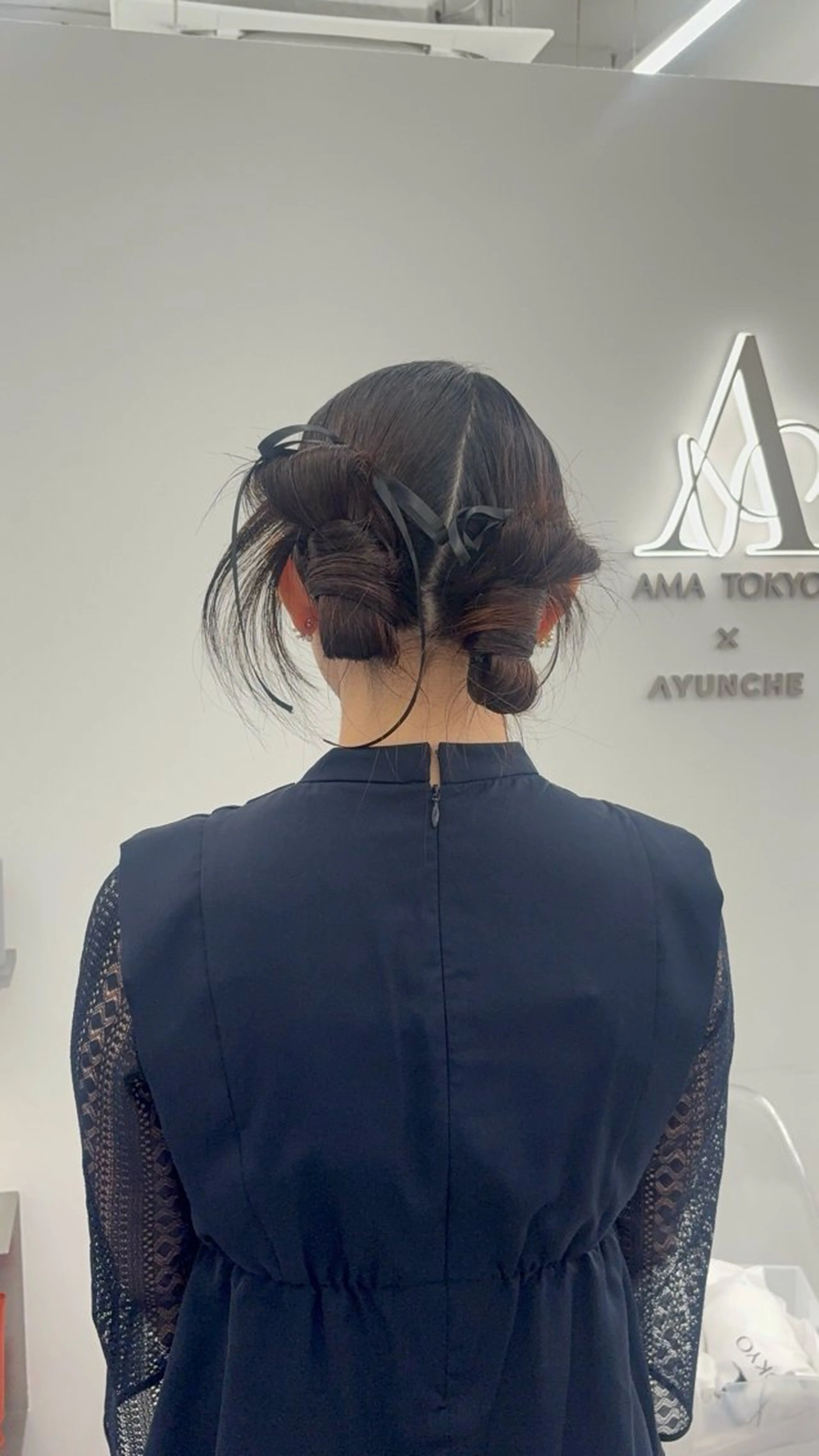 ロング ヘアアレンジ ヘアセット 韓国ヘア/レイヤー/ 顔まわり足立遥奈のヘアスタイル