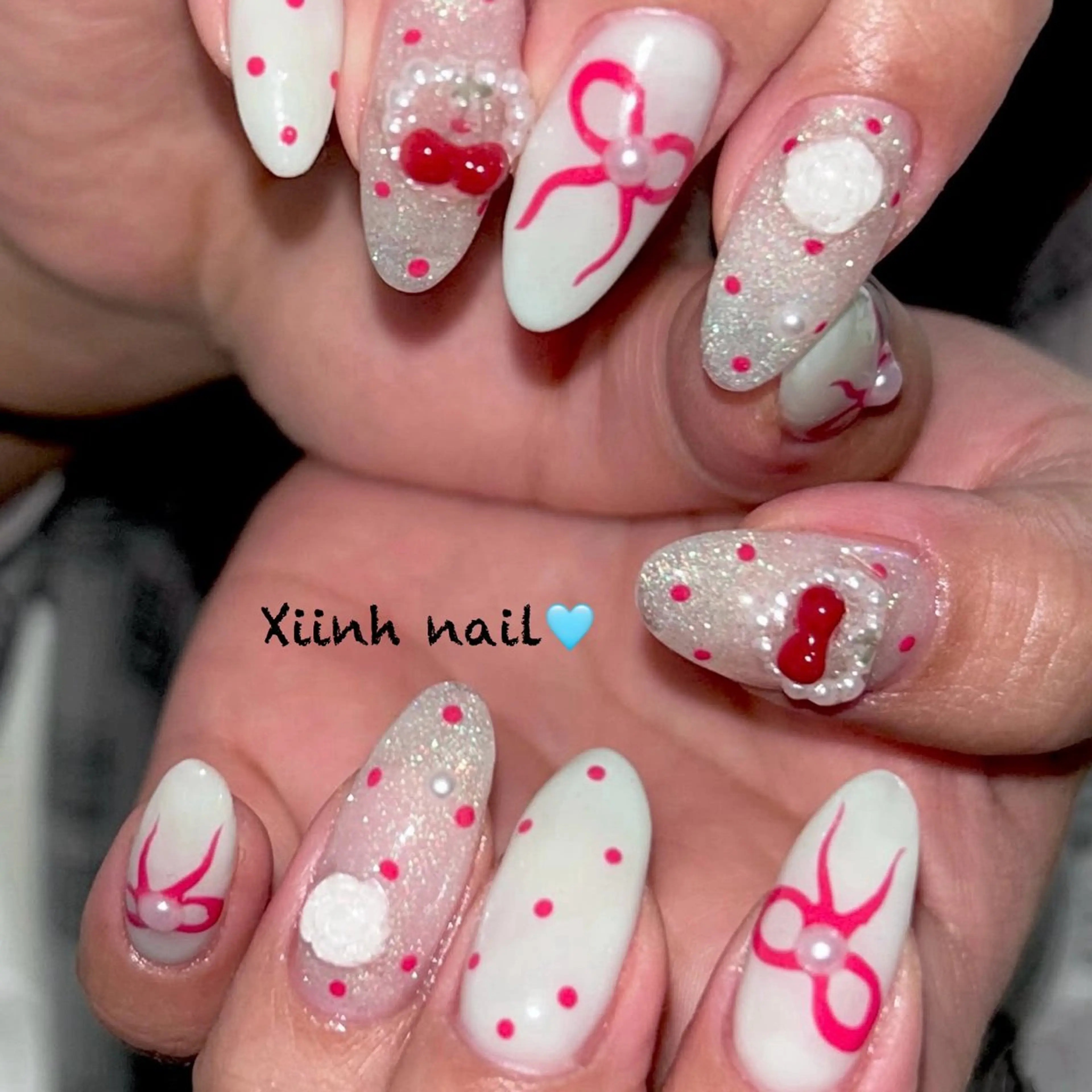 ネイル チークネイル フットネイル フレンチネイル ジェルネイル ハロウィン XIINH NAIL SALONのネイルデザイン