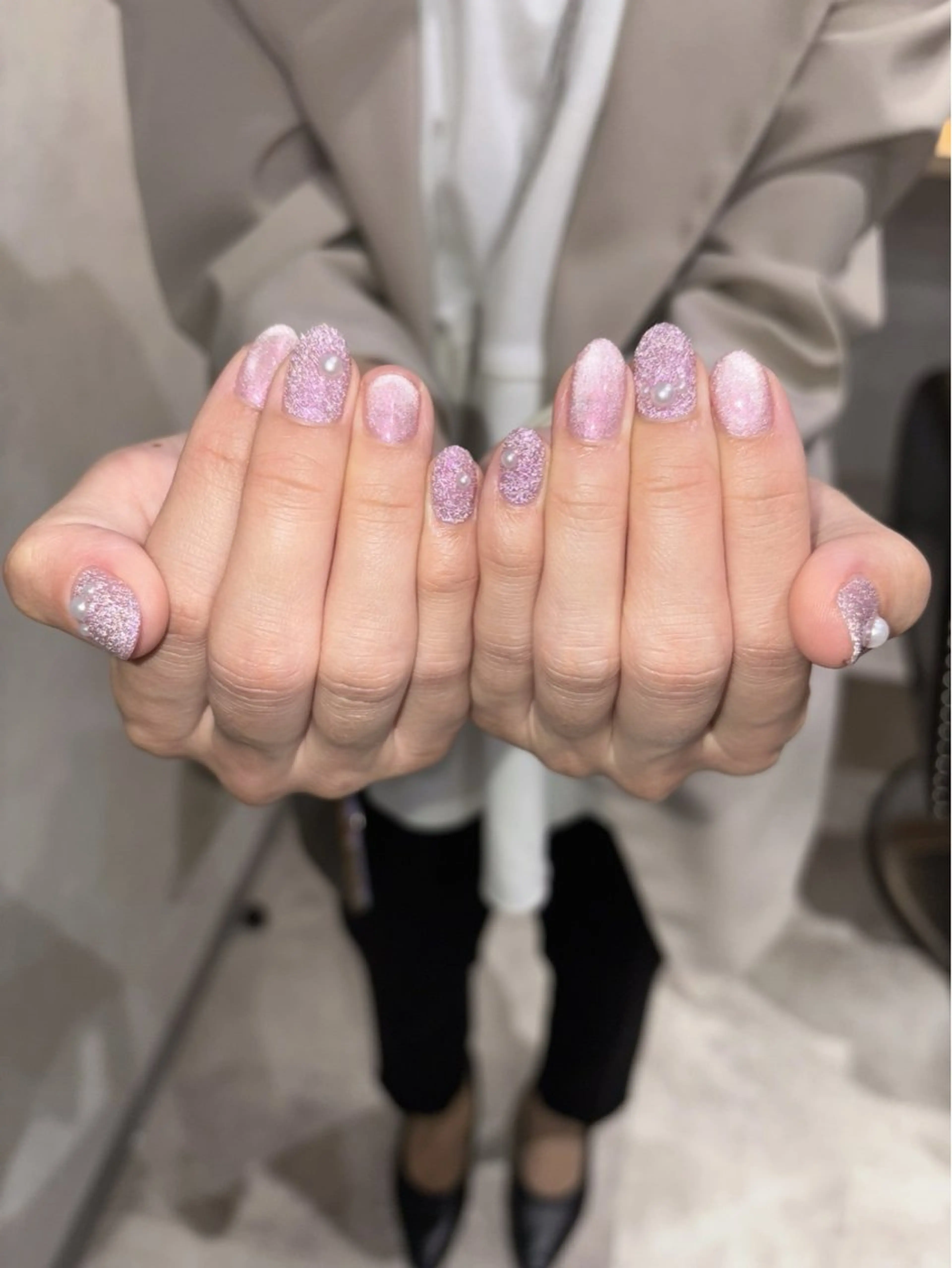 ネイル フラッシュネイル ピンク neo.nail柏 Mutsumiのネイルデザイン