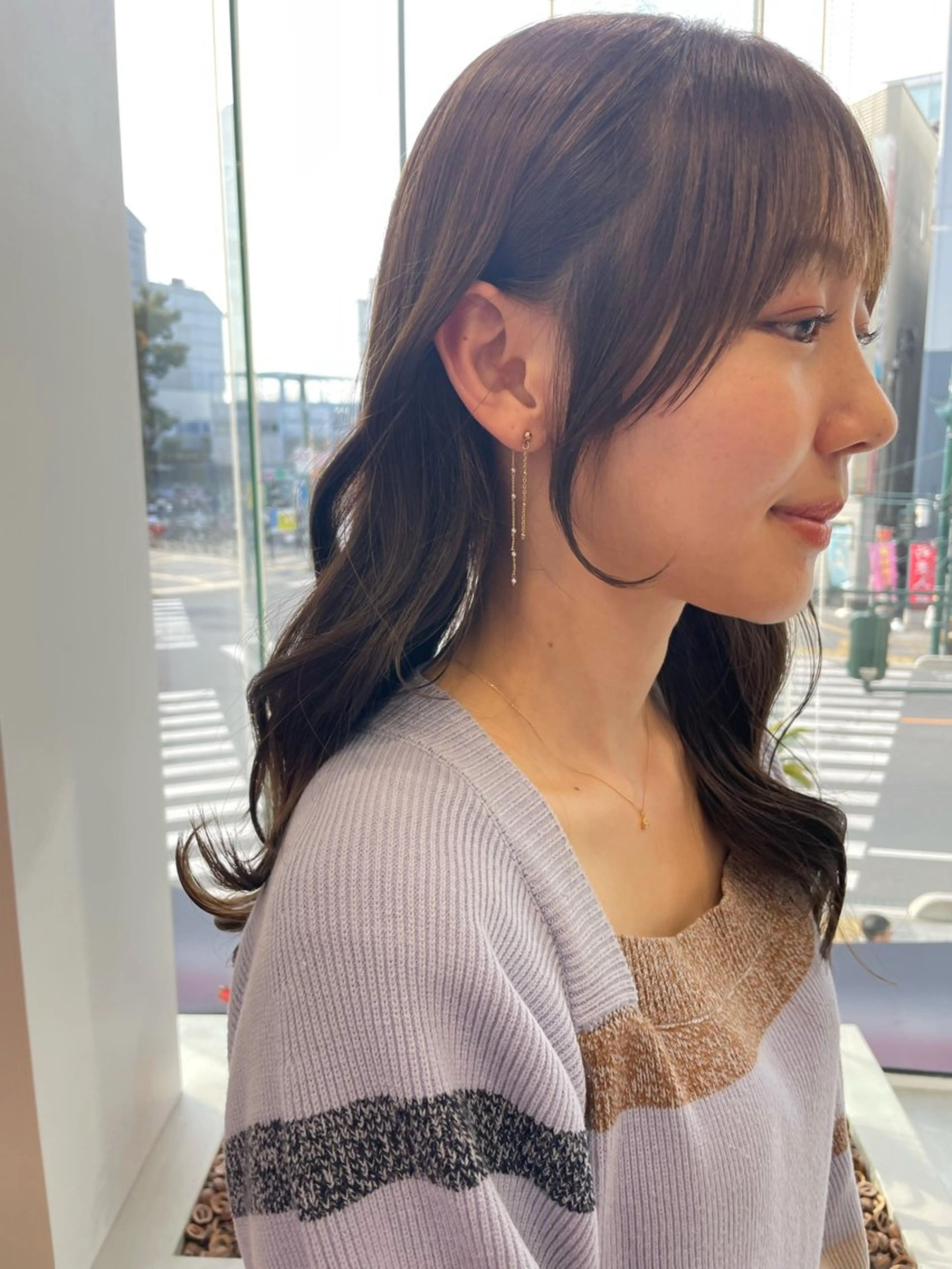 ロング カラー ブリーチ ダブルカラー ボブ 顔周りカット ヨシンモリ カット ヘアカラー トリートメント DECORA SORAN【本川越】所属・韓国/顔周り/ボブ/ ショート/大川陽太のヘアスタイル