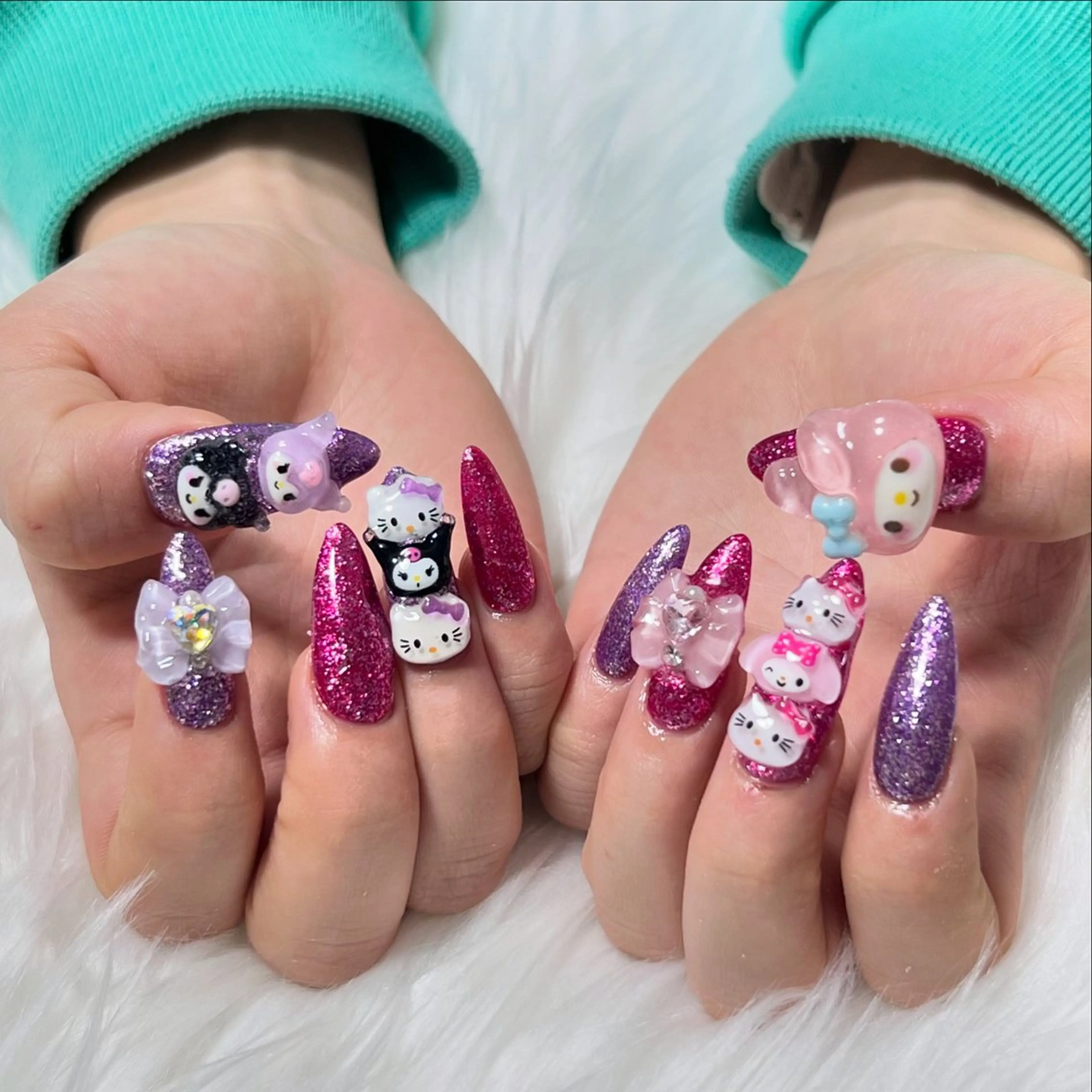 ネイル 長さ出し 持ち込み ネイルチップ nail salon Bayのネイルデザイン