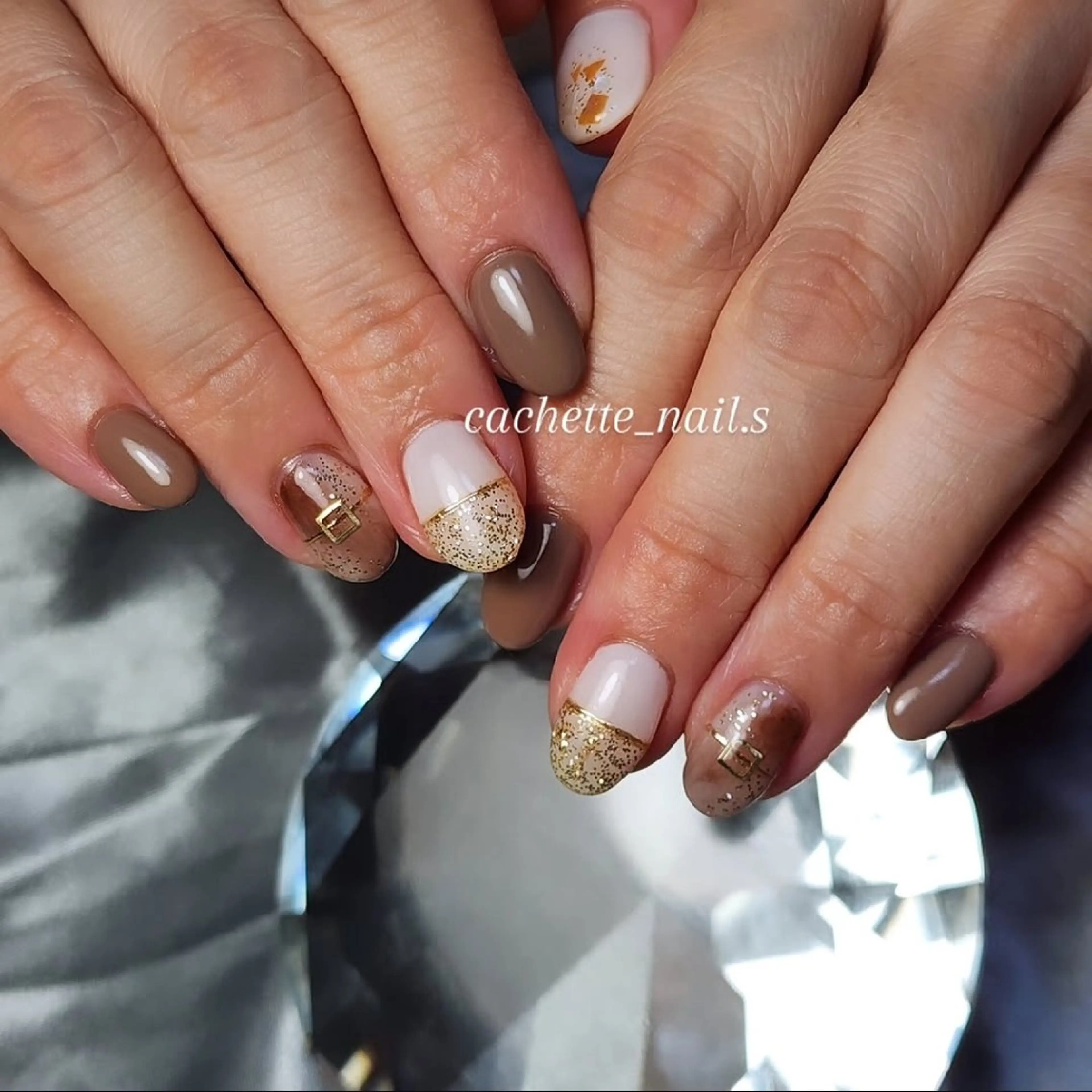 ネイル ニュアンスネイル ハンドネイル cachette nailのネイルデザイン