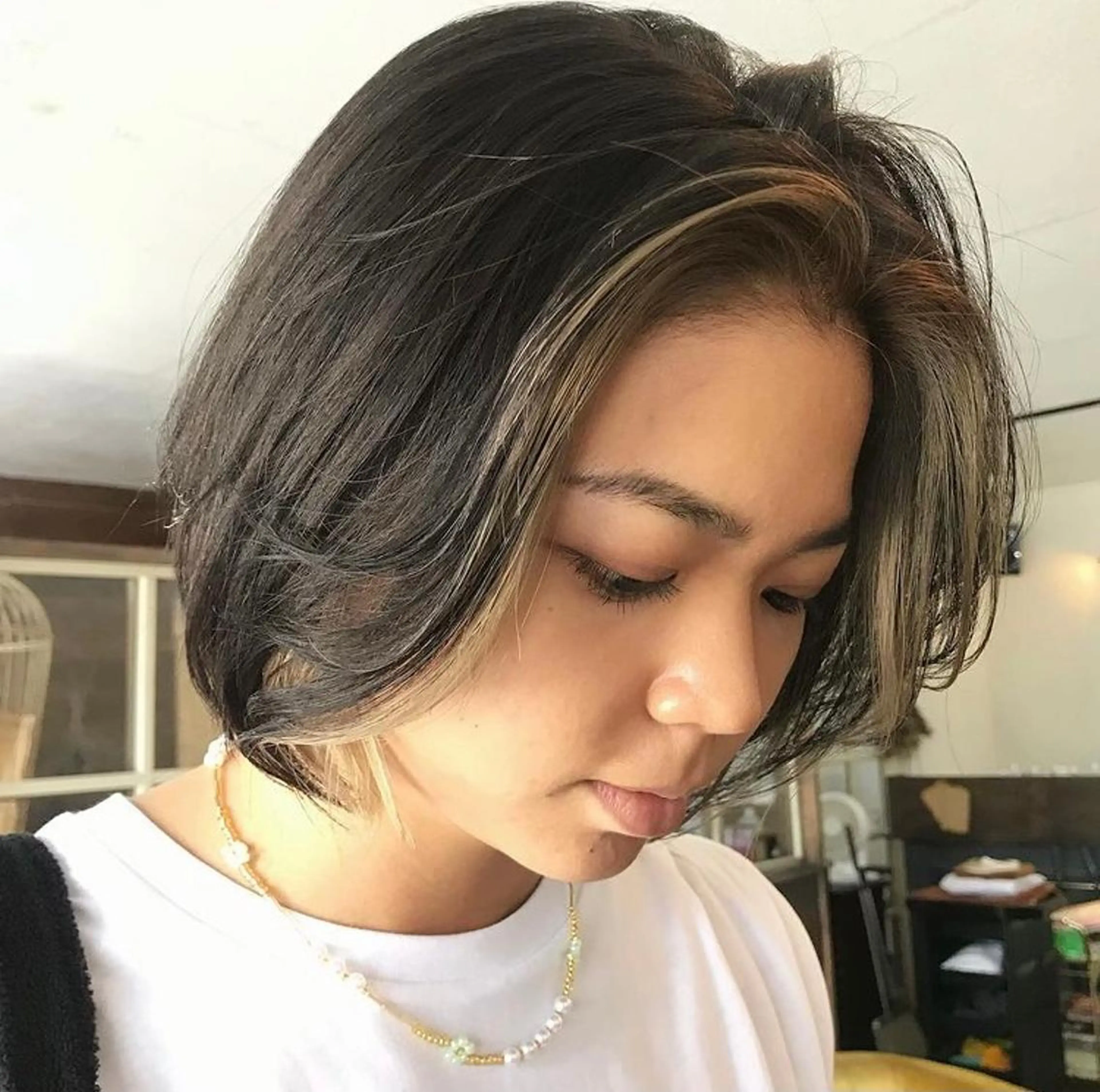 ミディアム chambre シャンブルのヘアスタイル