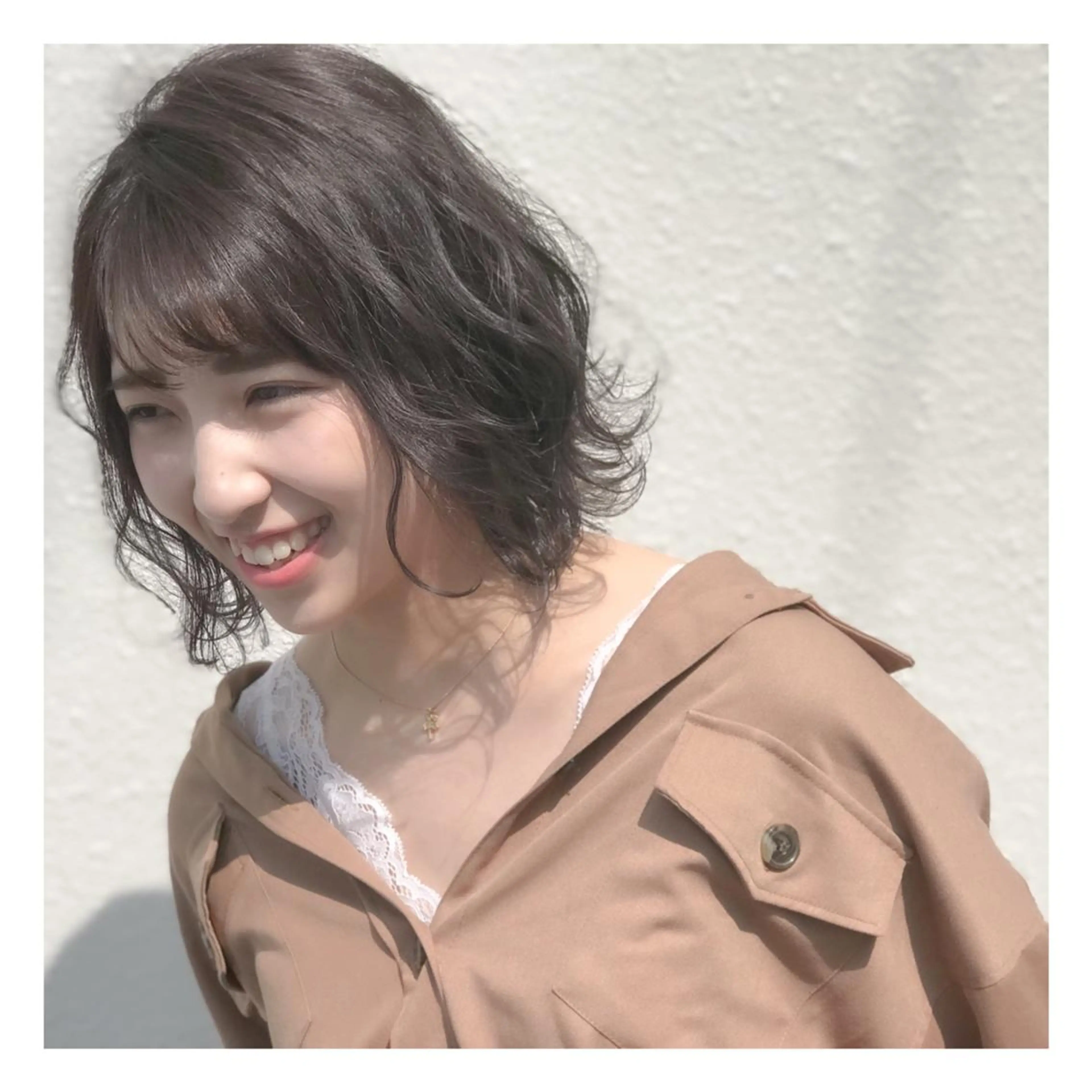 セミロング カラー ba-boo 広島のヘアスタイル