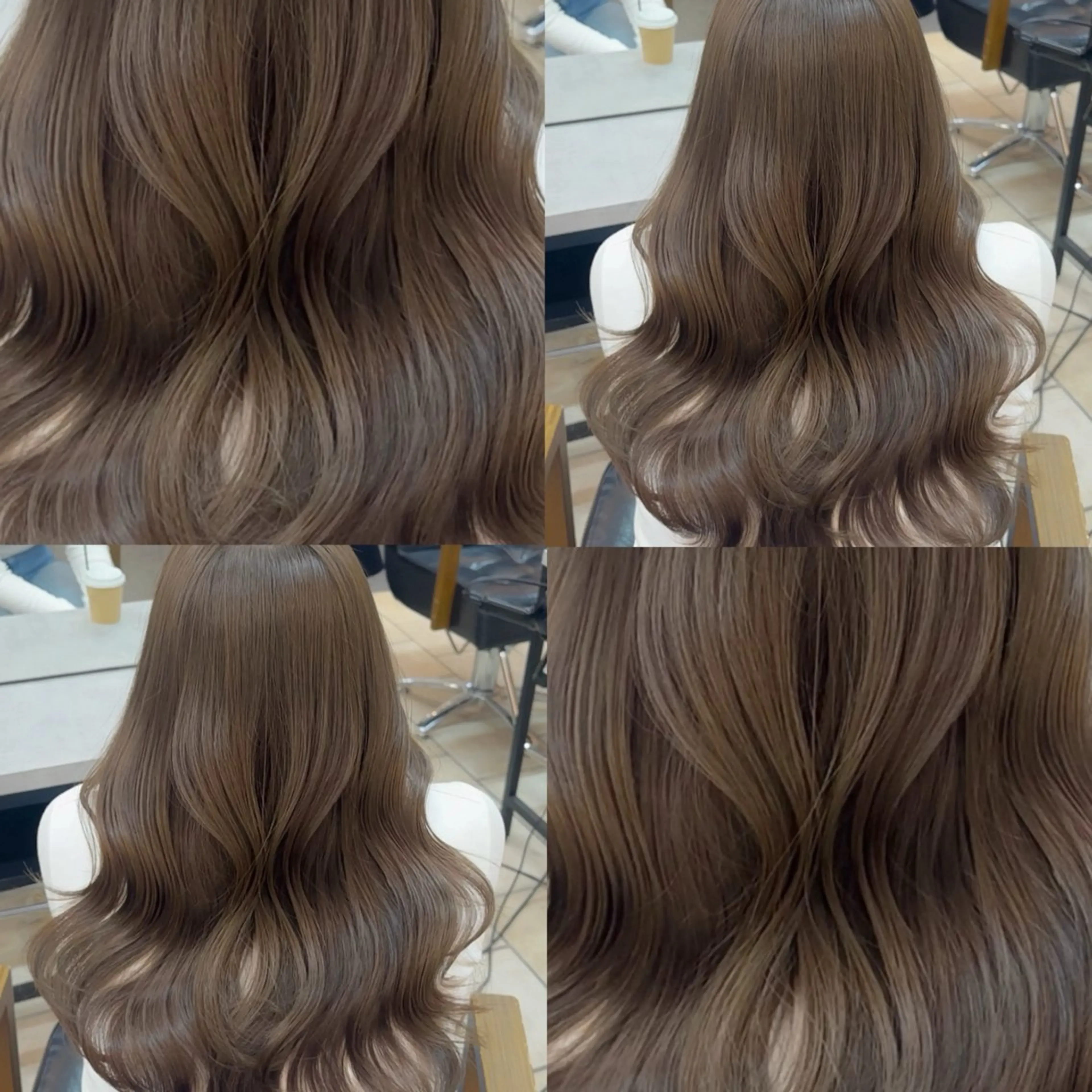 ロング カラー ブリーチなしヘーゼル 🤎透明感カラー 唯のヘアスタイル