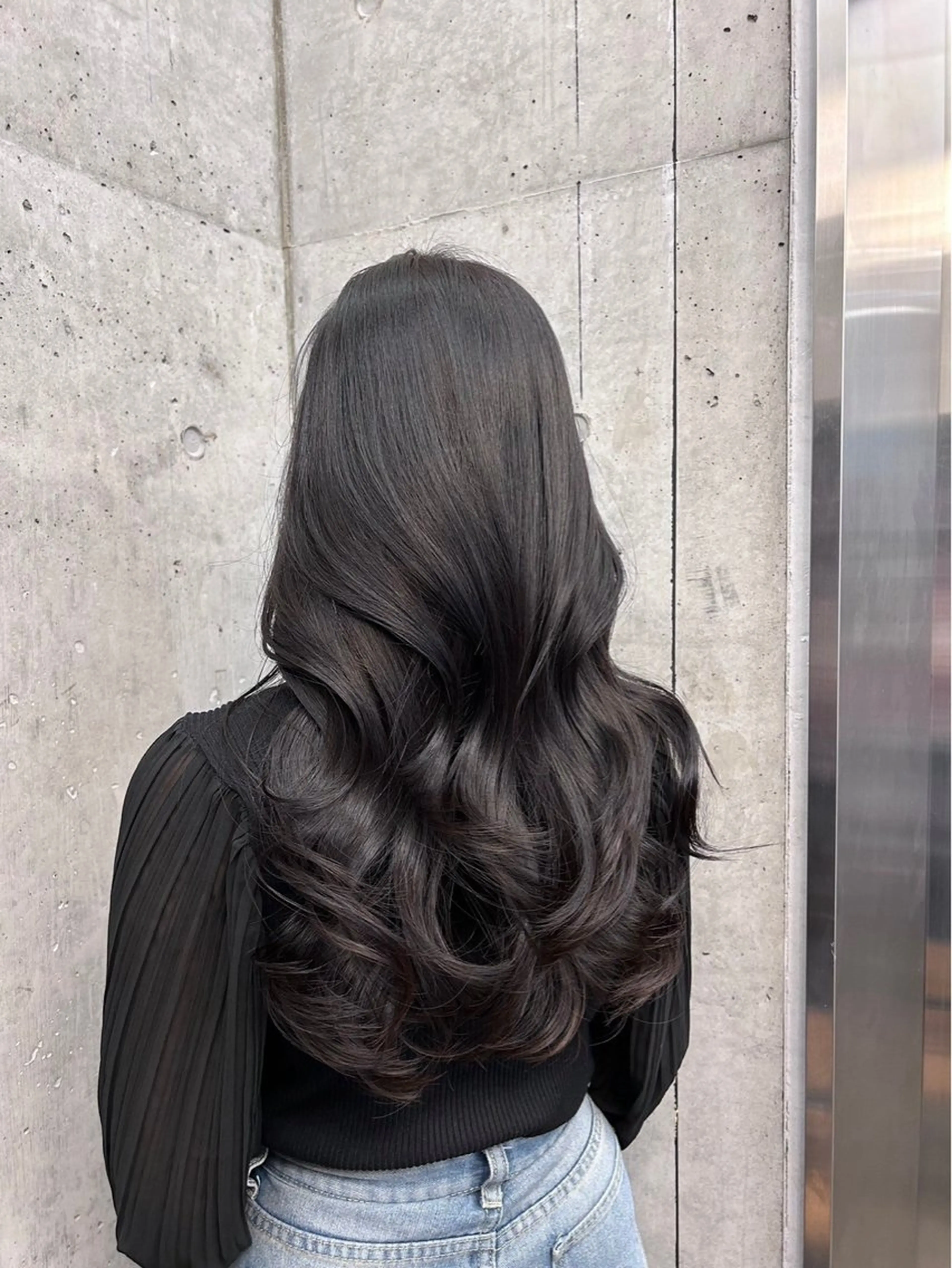 ロング カラー 透明感カラー グレージュ ANLY. 明治神宮前所属・アレンジ/暖色カラー 🐇🤍もものヘアスタイル