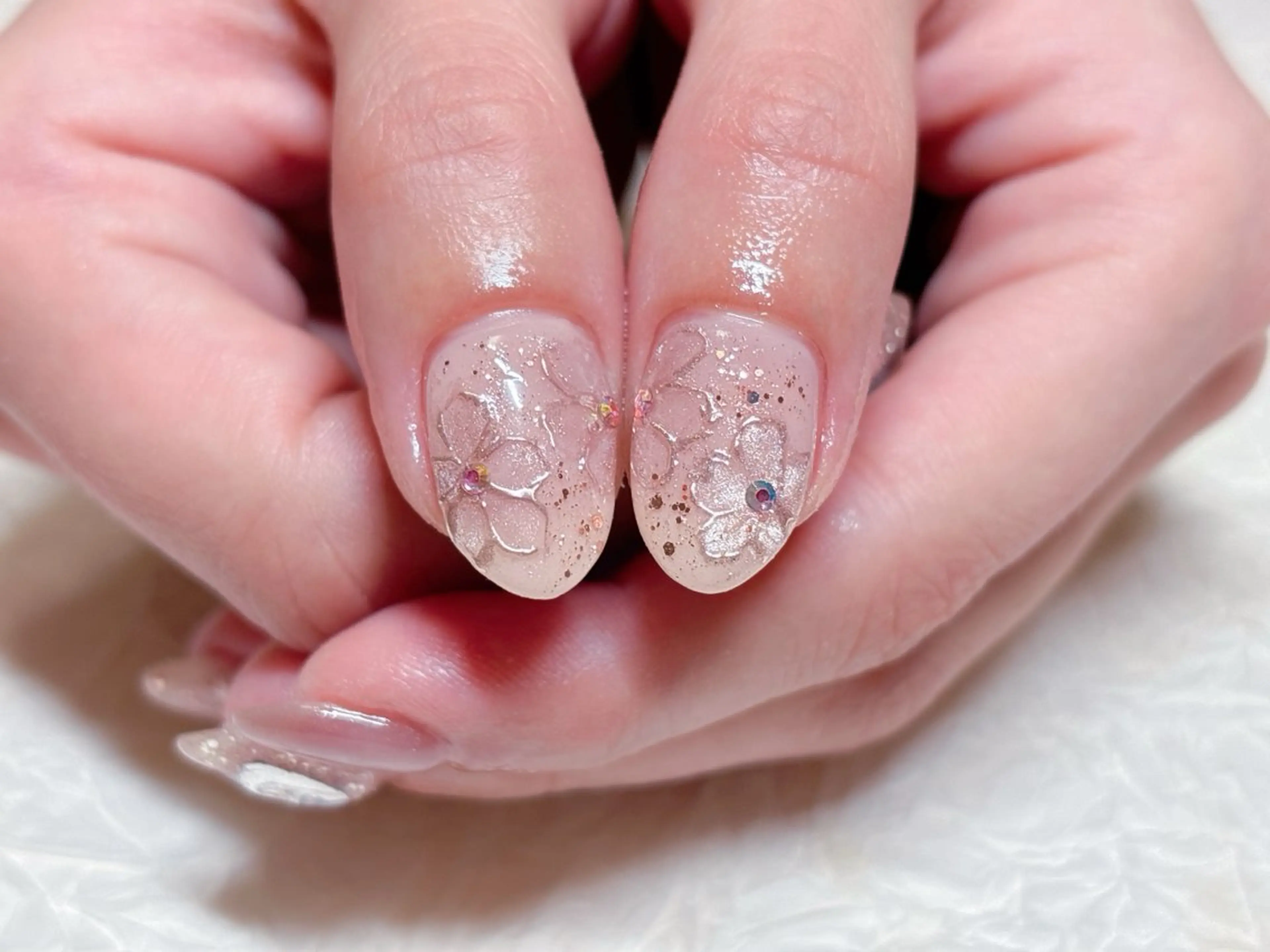 ネイル アートネイル 桜ネイル マグネットネイル 春ネイル ゆ か_Nails💫のネイルデザイン