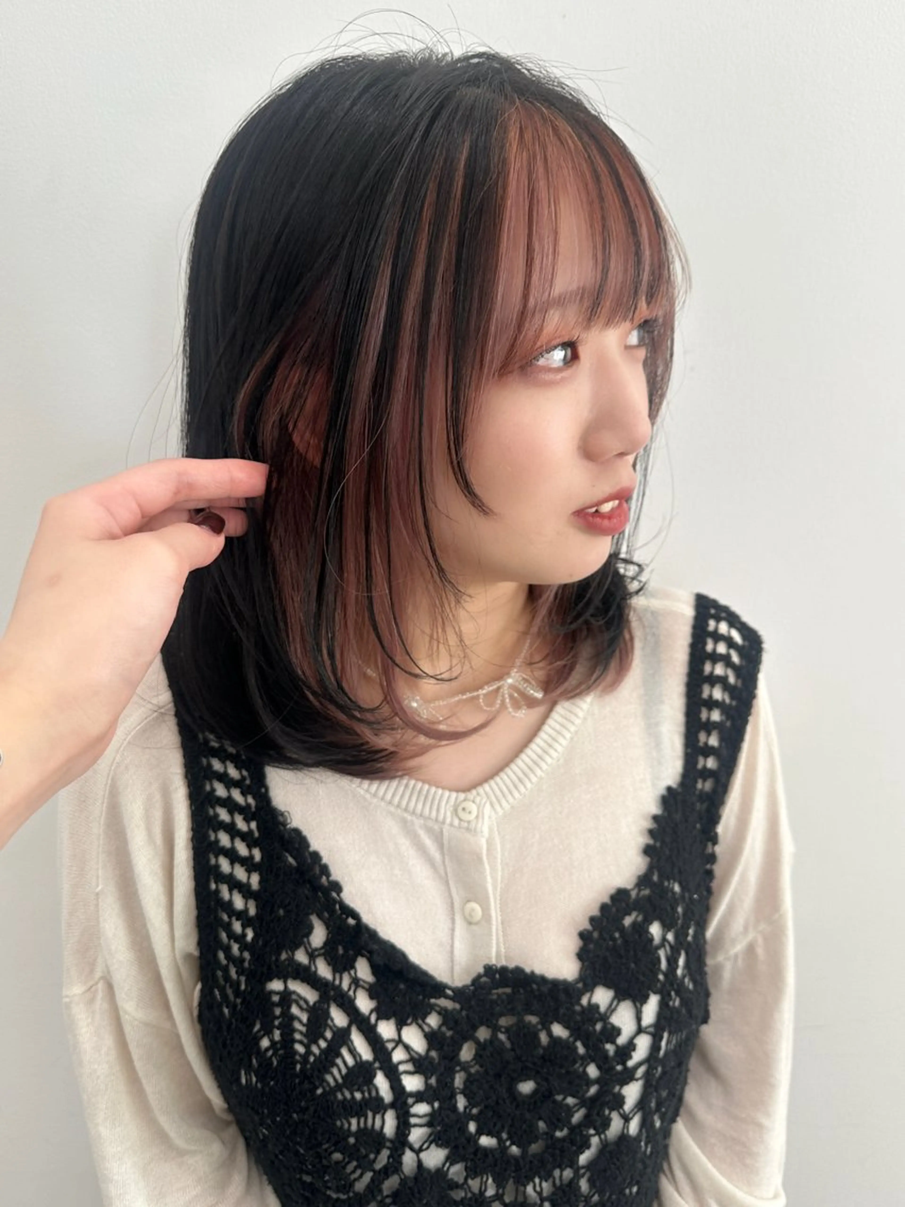 セミロング カラー ヘアカラー recipe 黒木 彩那のヘアスタイル