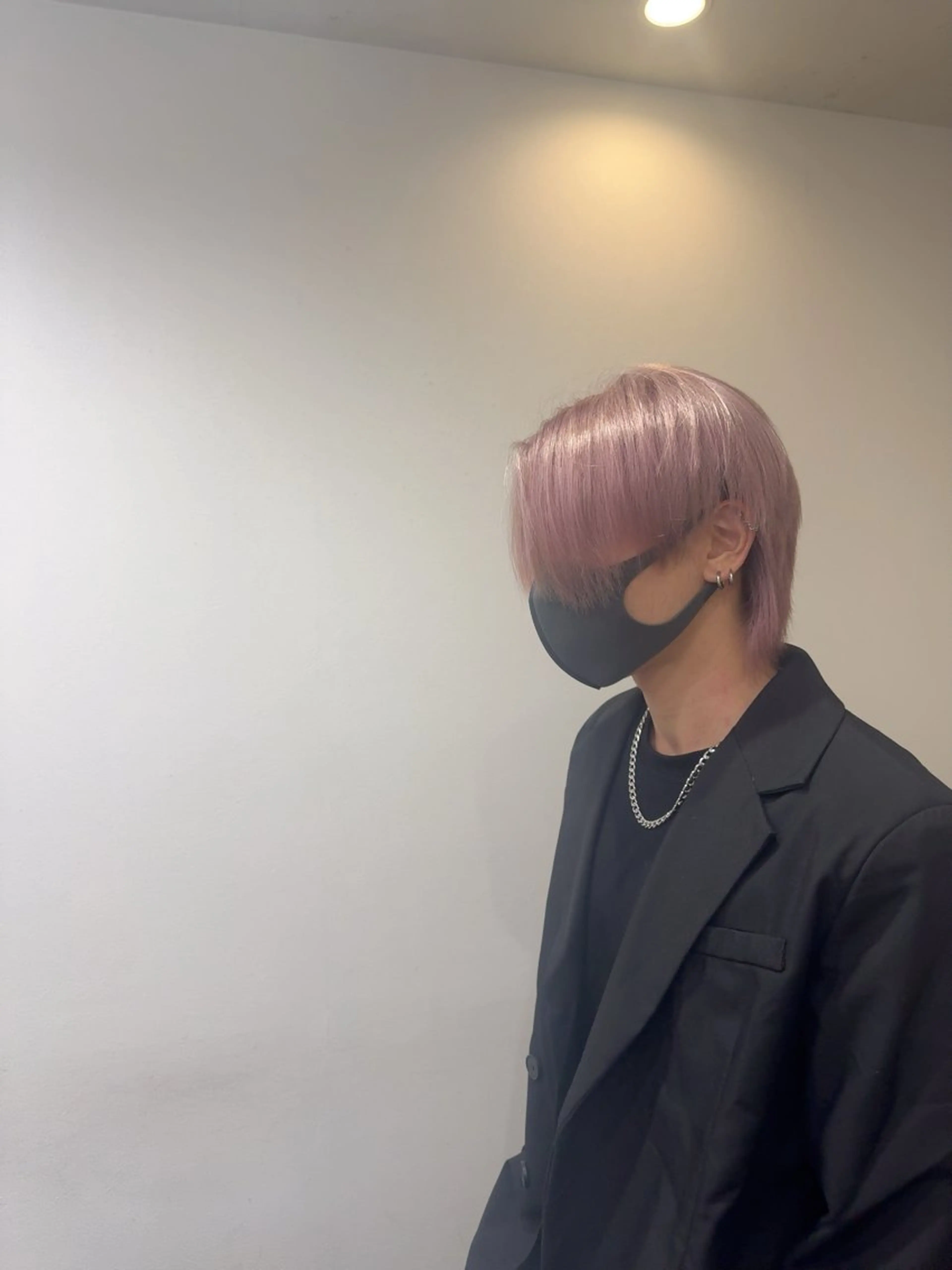 メンズ メンズウルフカット ウルフカット カット 日比 海夏太のヘアスタイル