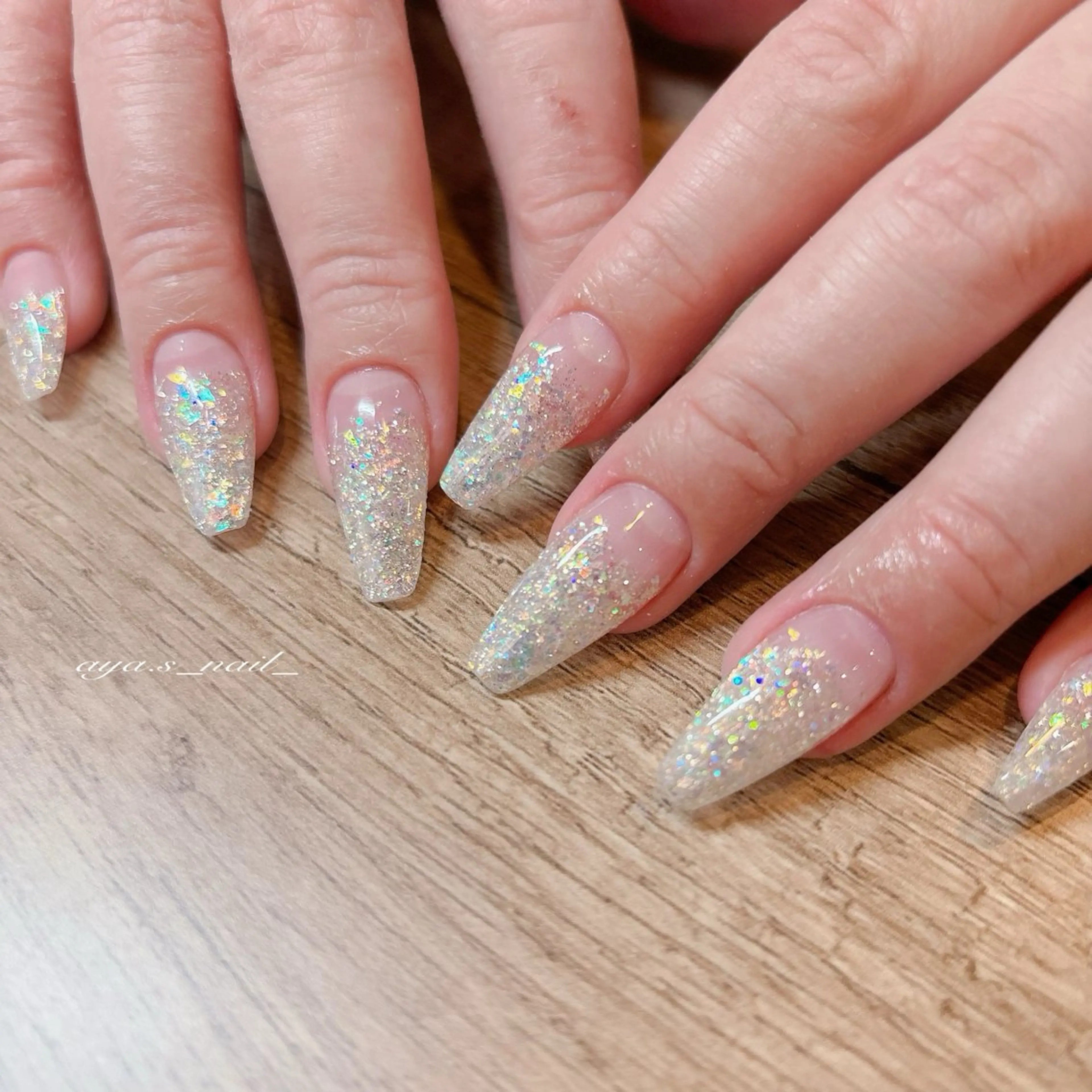 ネイル グラデーション スカルプネイル pro.M所属・pro.M ayaのネイルデザイン