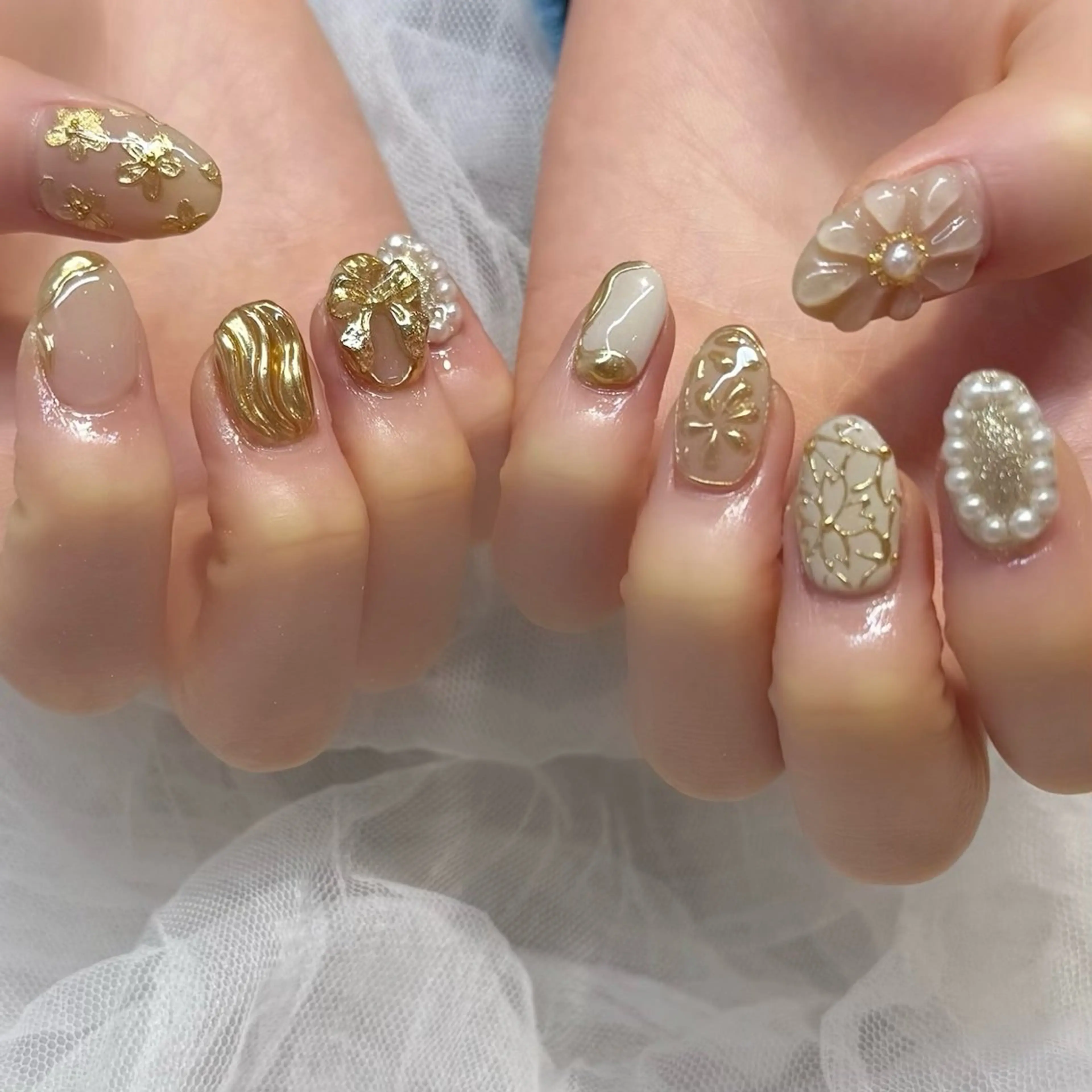 ネイル ハンドネイル 新井 ひなののネイルデザイン