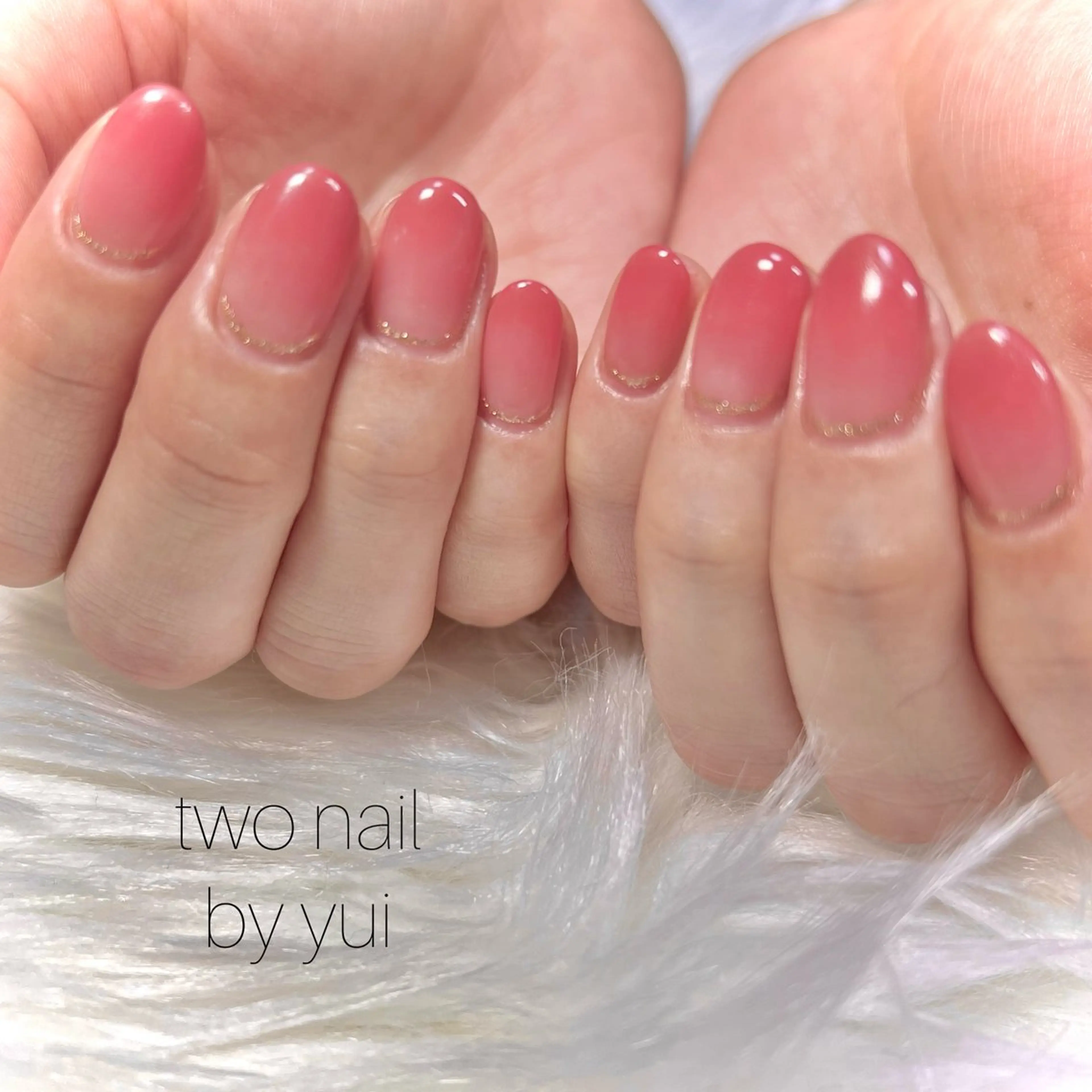 ネイル ネイルチップ ホワイト ハンドネイル two nailのネイルデザイン