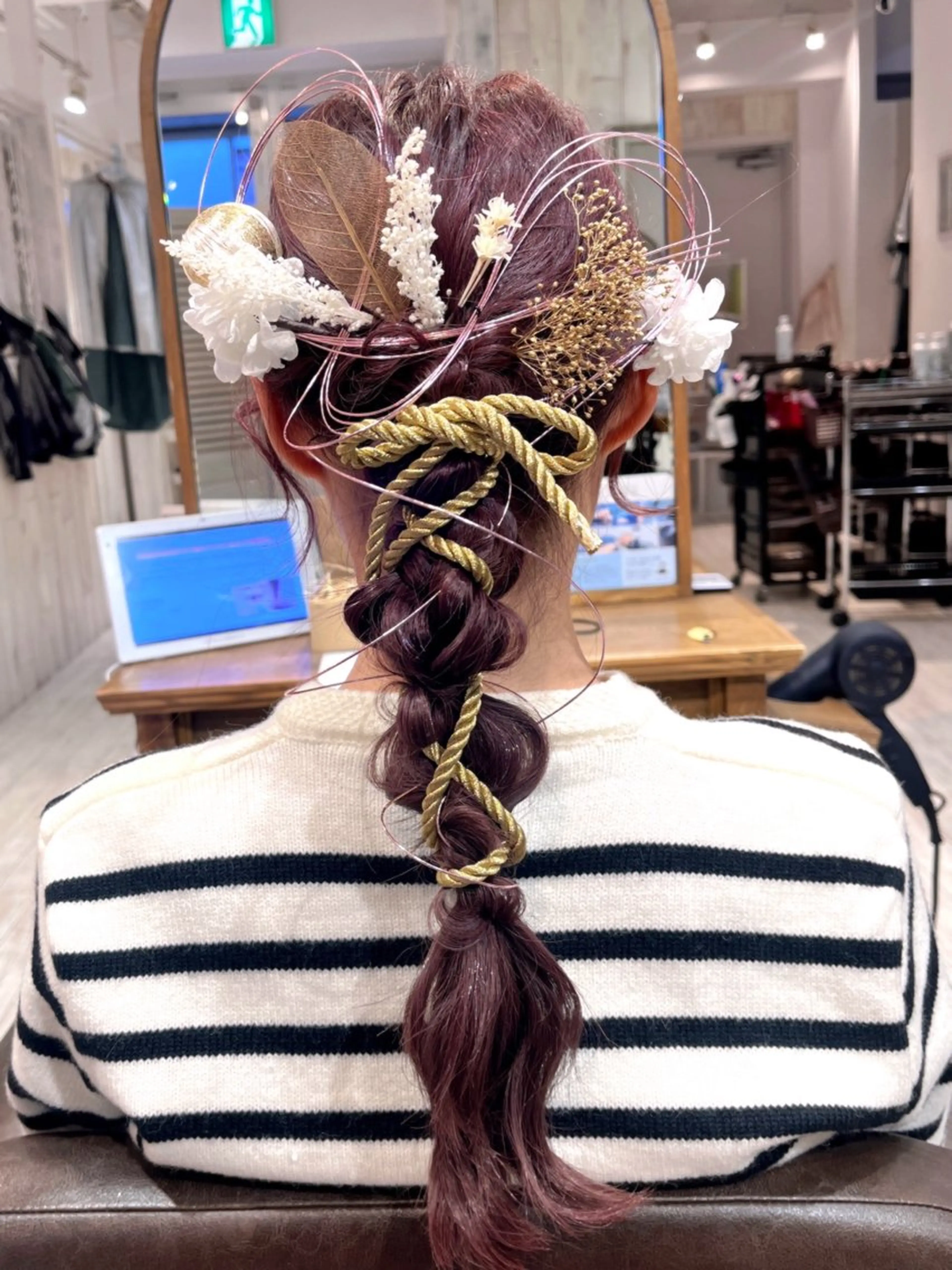 【結婚式などのお呼ばれに❣️】ヘアセットの写真