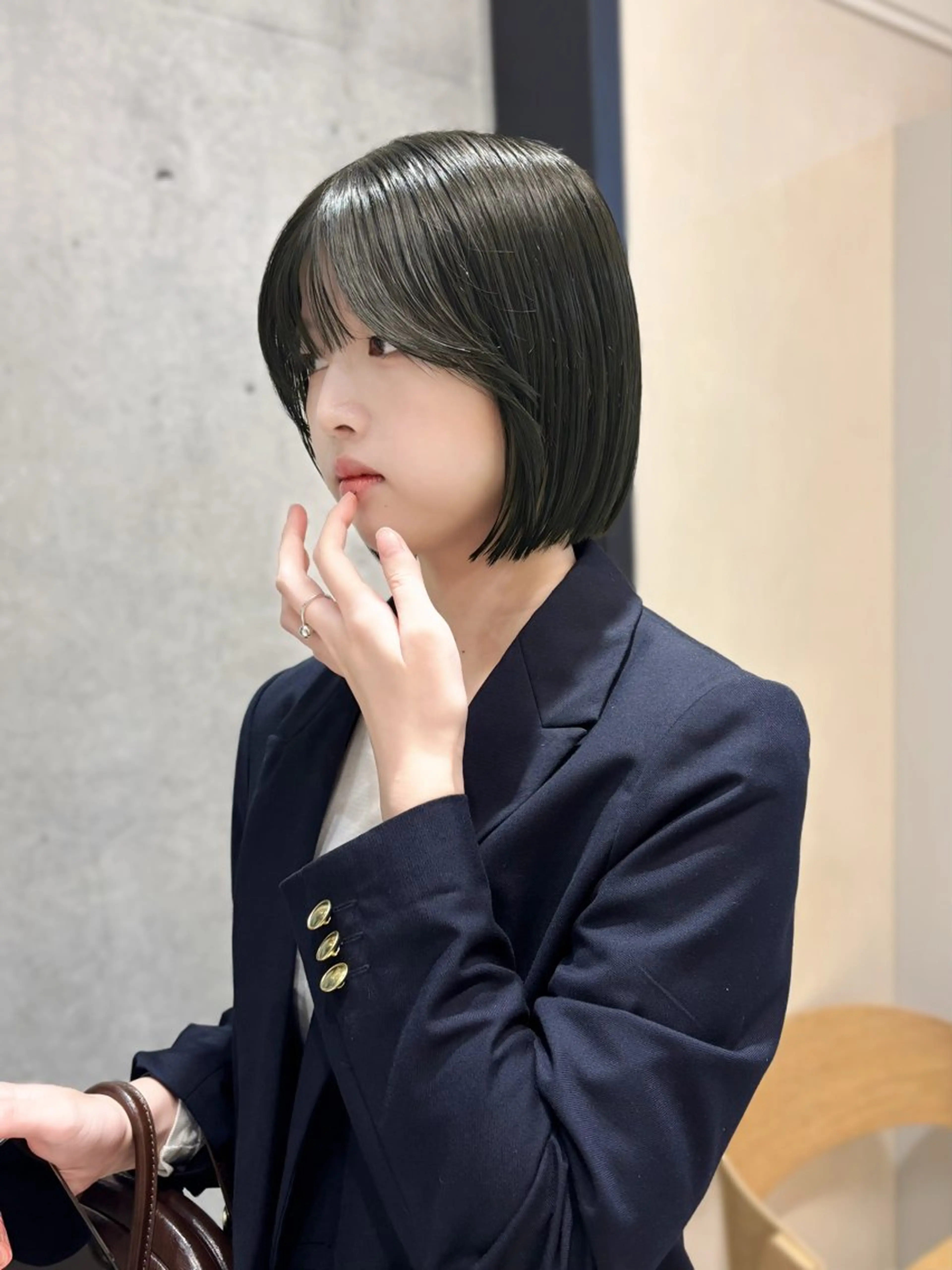 ショート カラー ボブ cie所属・ボブ/ミニボブ 透明感カラーkadoのヘアスタイル