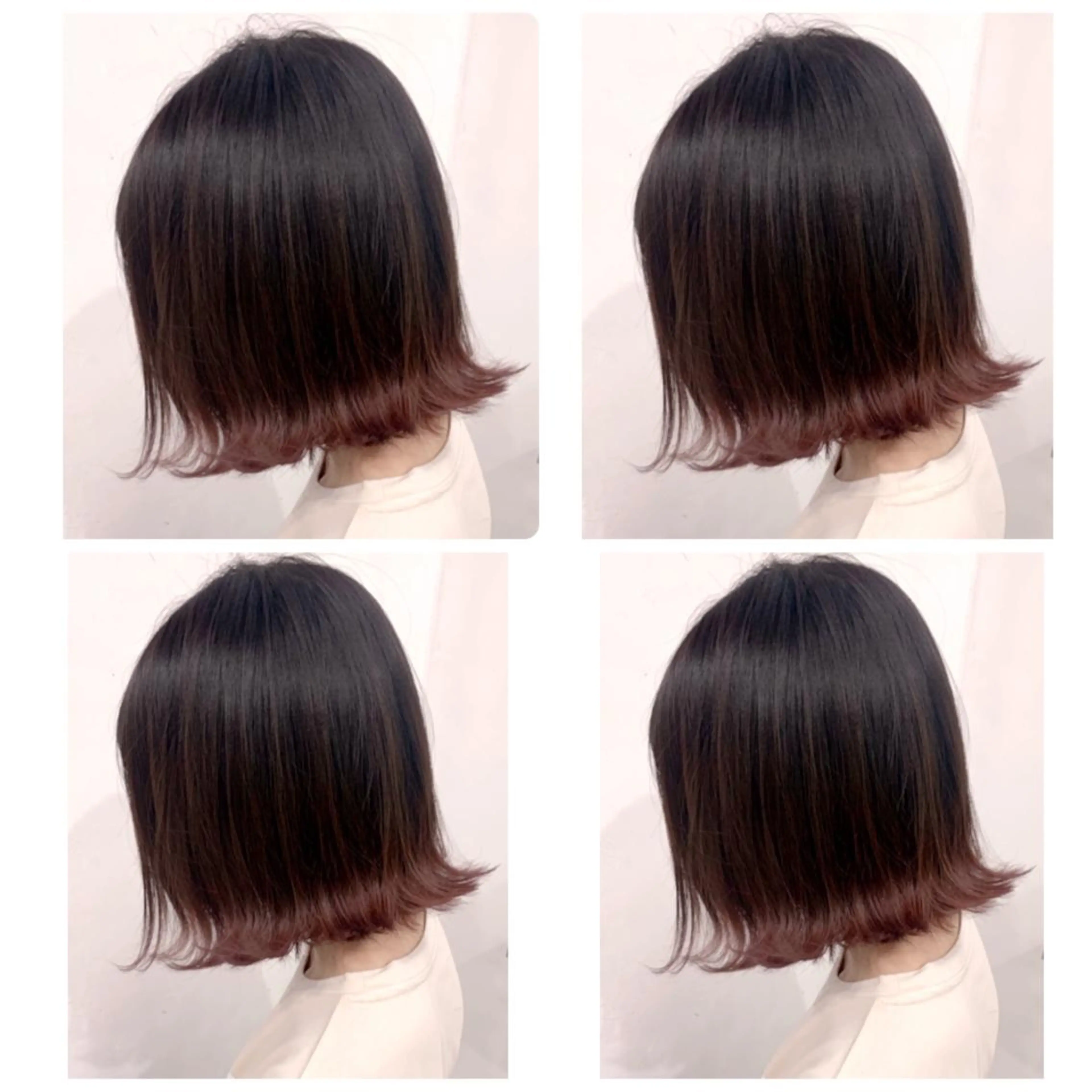 ミディアム カラー アッシュ バレイヤージュ ブリーチ デザインカラー グレージュ カット ヘアカラー 京都大人女性ショート 徒歩1分/秋山のヘアスタイル