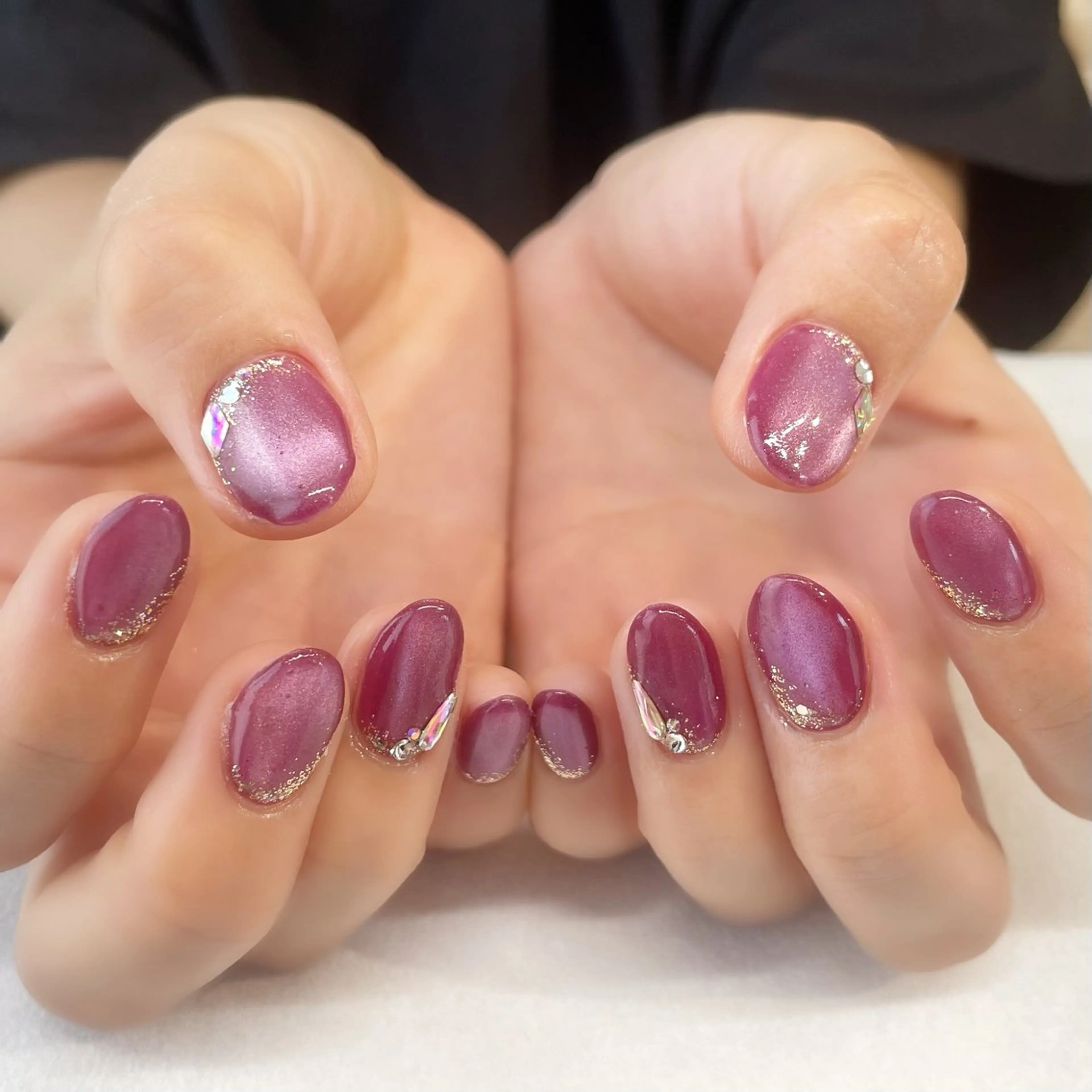 ネイル ハンドネイル 💎🐰 saki. m 🐰💎のネイルデザイン