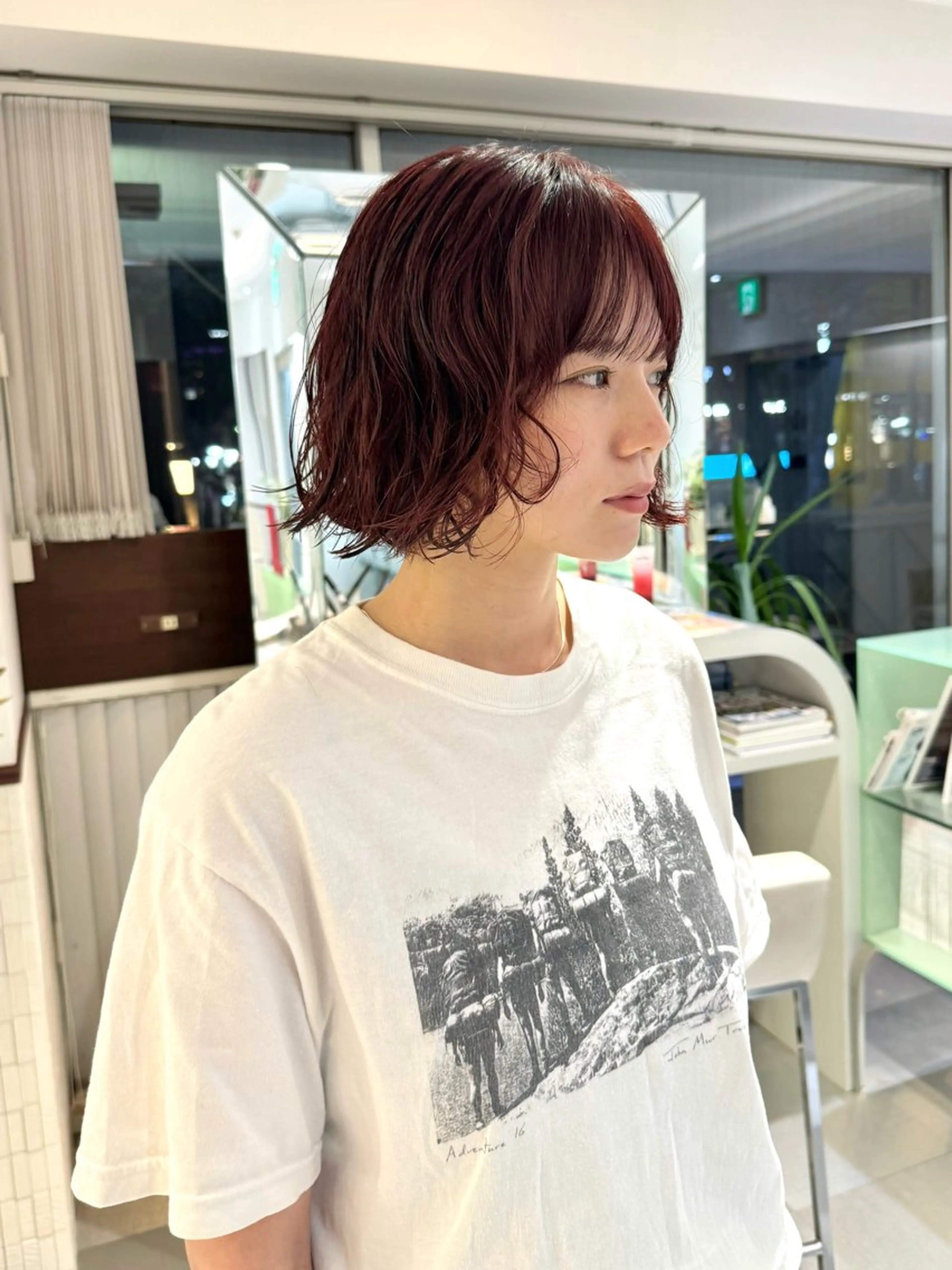 カット＋コスメパーマ＋カラー＋内部補修トリートメントの写真