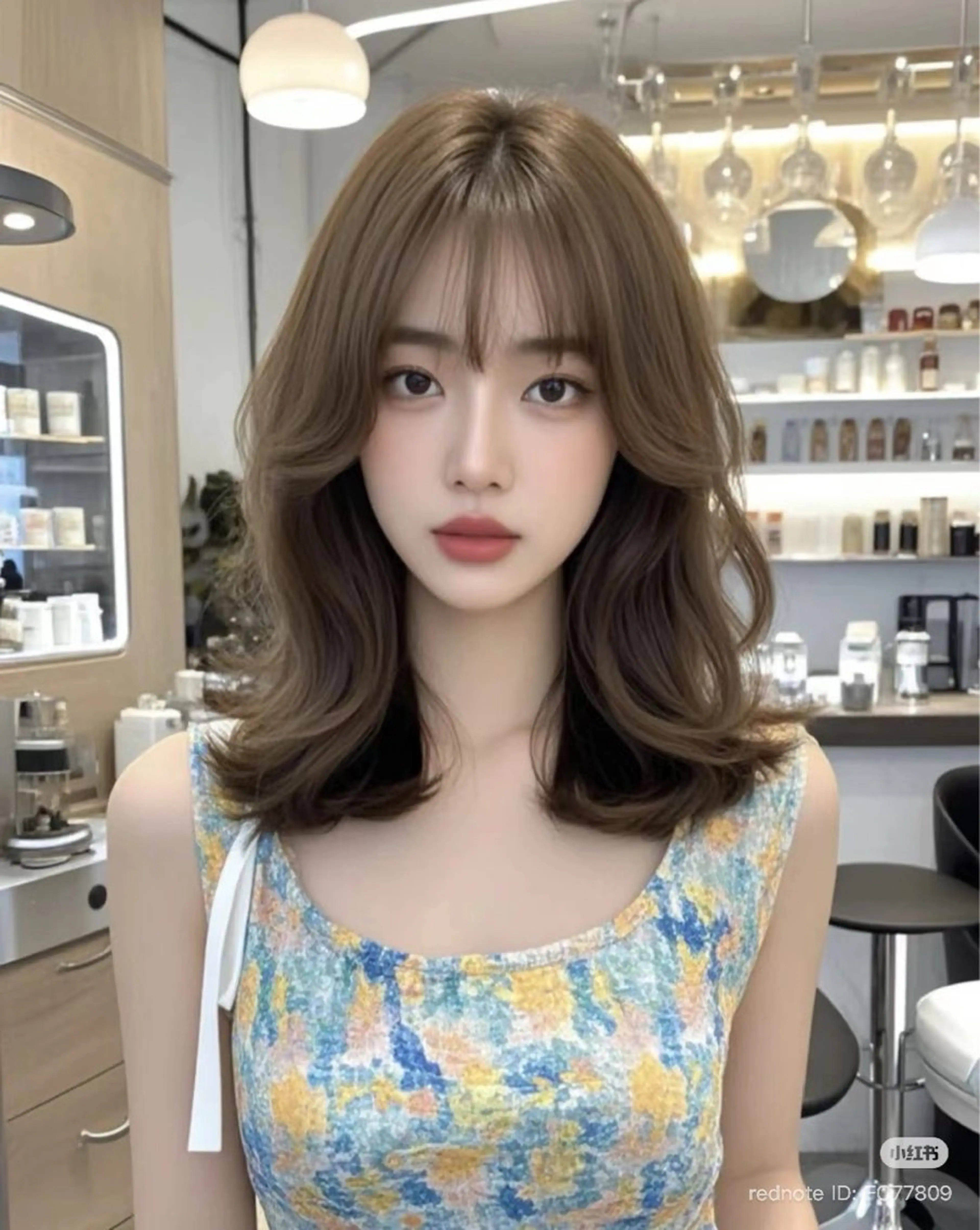 ミディアム armony表参道所属・高評価多数◎ コテ巻きパーマ星明夏のヘアスタイル