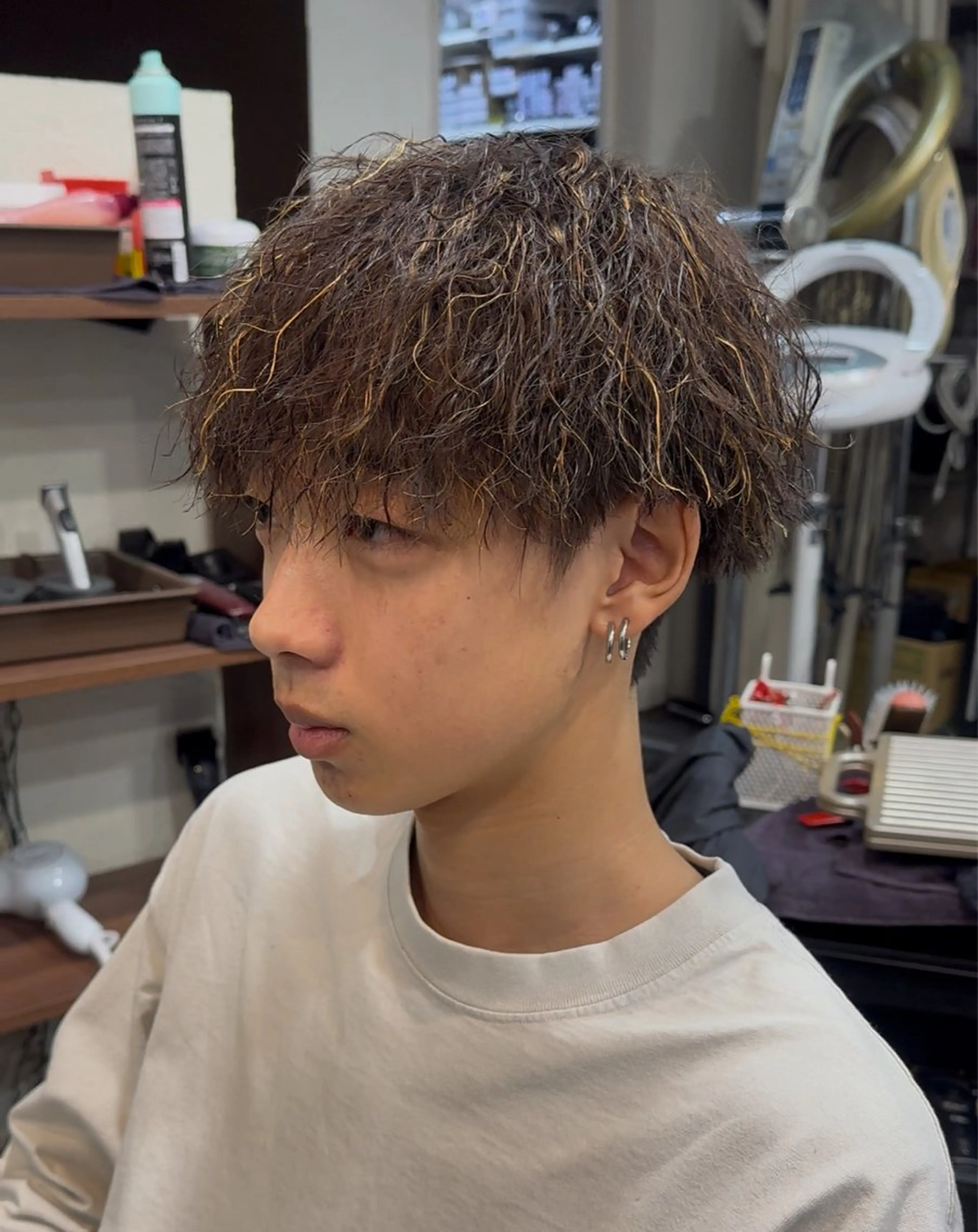 パーマ メンズ メンズメッシュ メンズパーマ メンズツイストパーマ ツイストパーマ カット パーマ 年間2000名担当◎ パーマ職人/仲原佑樹のヘアスタイル