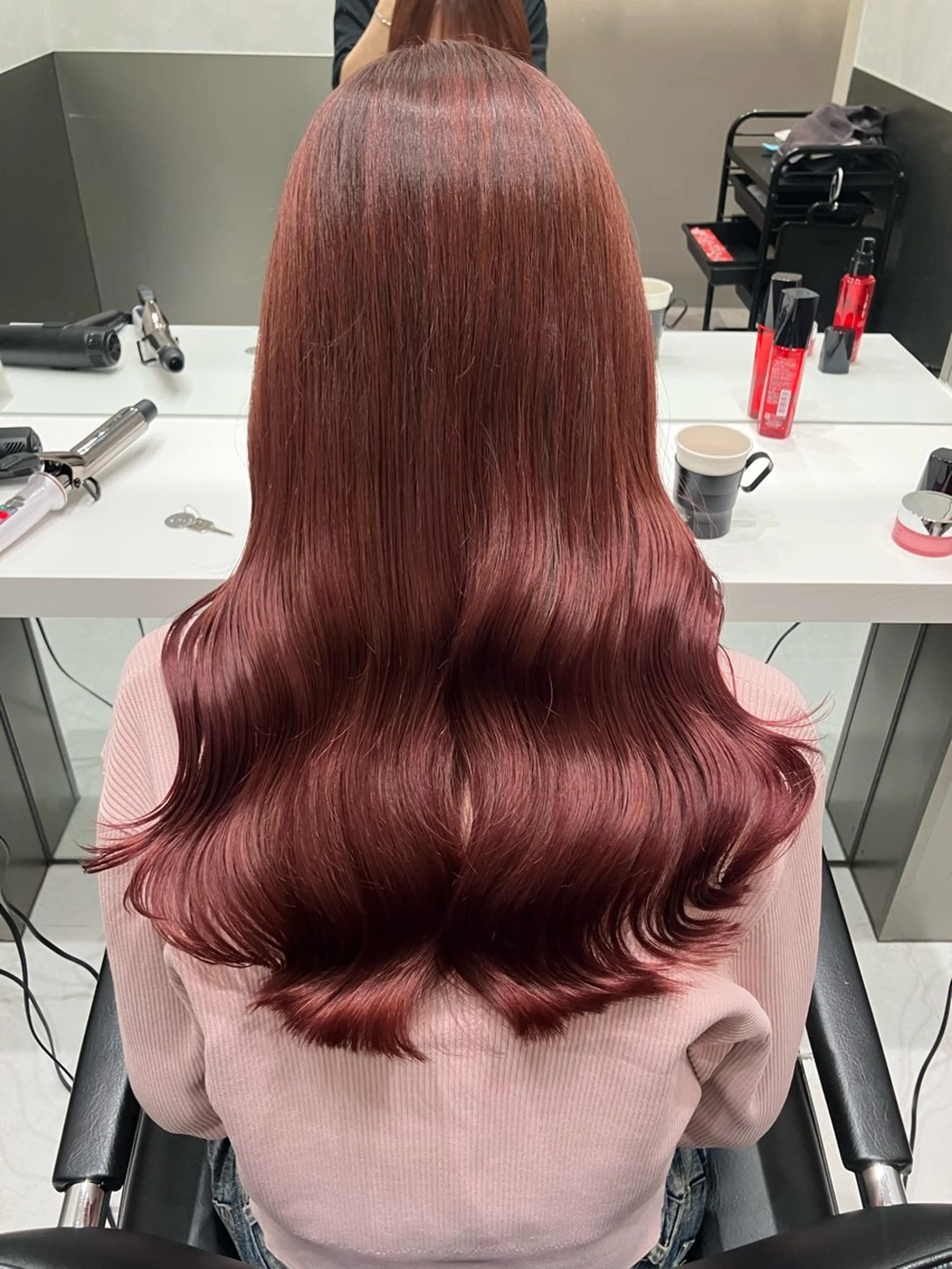 ロング カラー カット ヘアカラー トリートメント GO TODAY SHAIRE SALON原宿vita店舗所属・💖ブリーチなし透明 感💖ASAHIのヘアスタイル