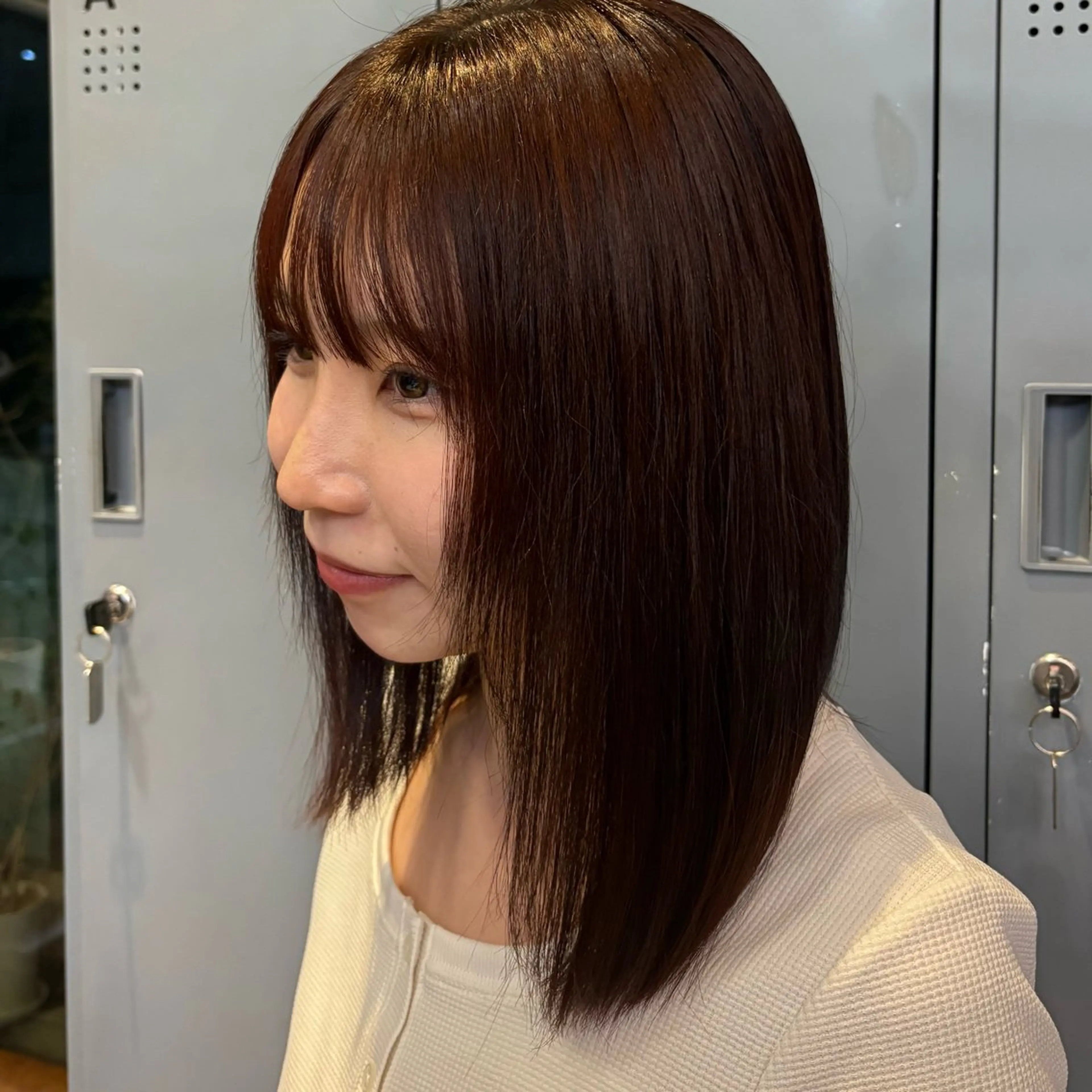 ミディアム カラー ヘアアレンジ ヘアカラー ブリーチカラー特化 🌱/渡邉日向のヘアスタイル