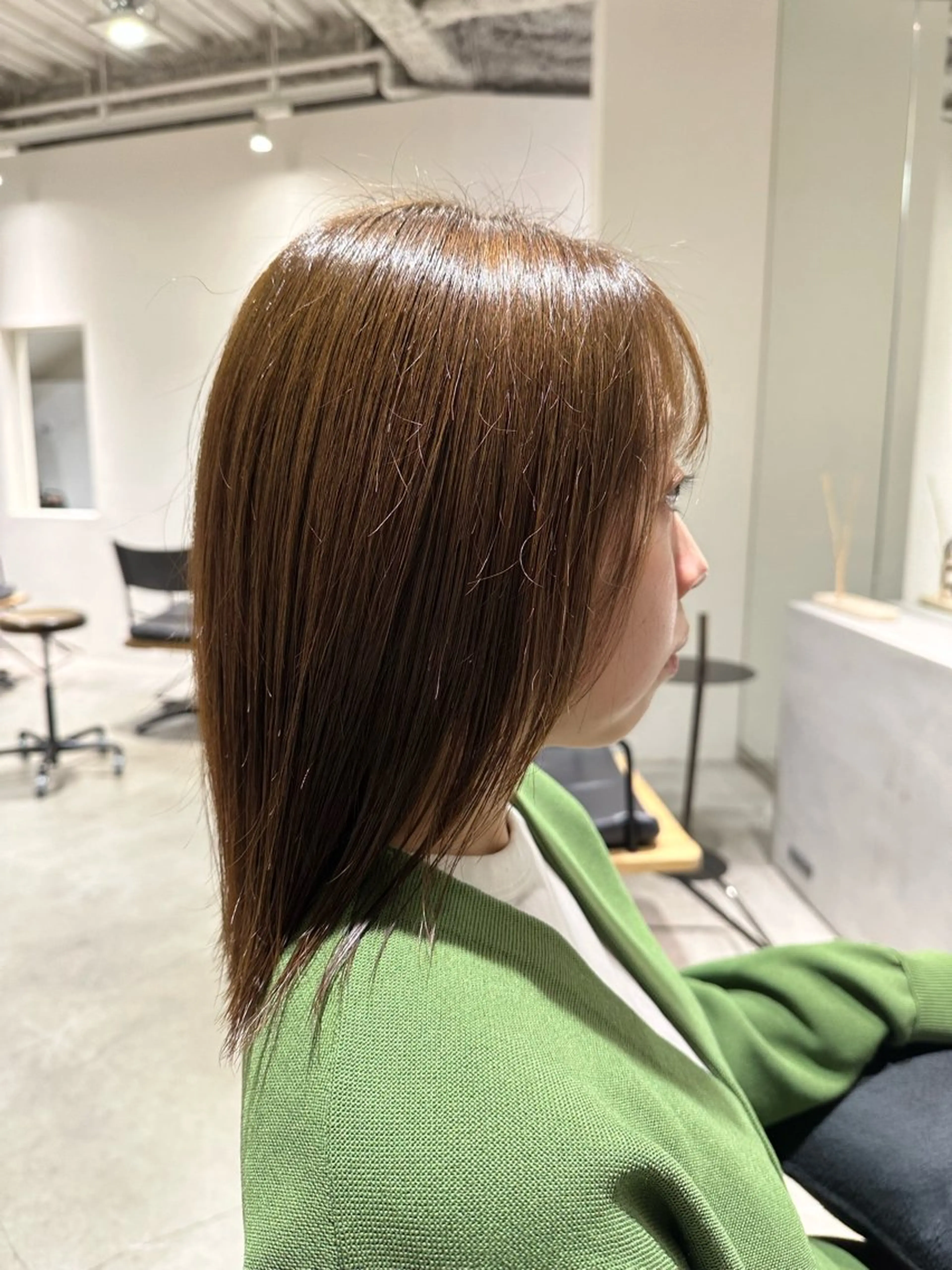 3cm以上カット＋カラー＋髪質改善トリートメントの写真