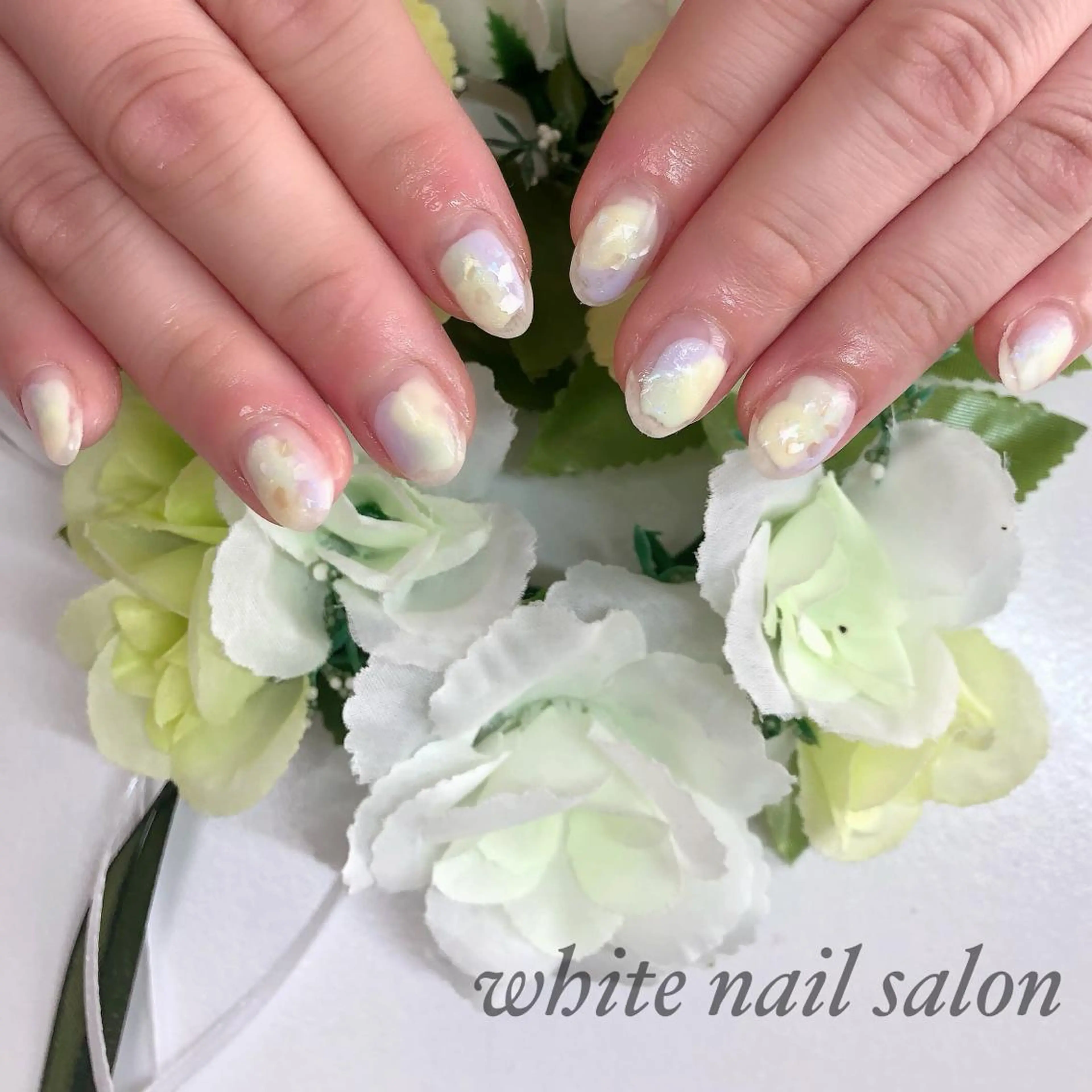 ネイル アートネイル フレンチネイル ジェルネイル ハードジェル 持ち込み ハンドネイル white nail salonのネイルデザイン
