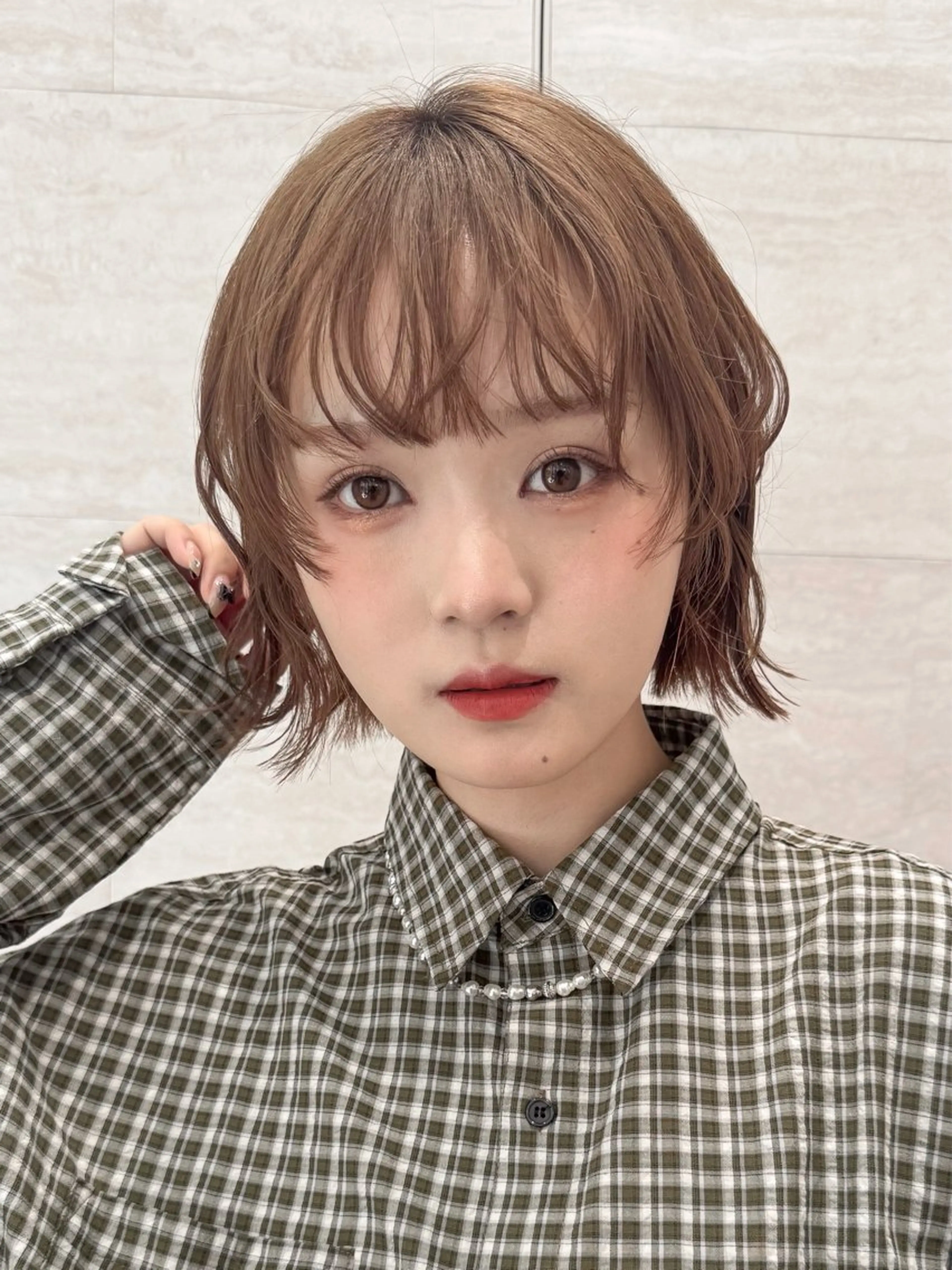 【必ず似合わせます💗】💎うる艶カラー💎+🫧水分補給トリートメント🫧 ナノスチーム付き‼️ボブ／レイヤー／韓国風の写真