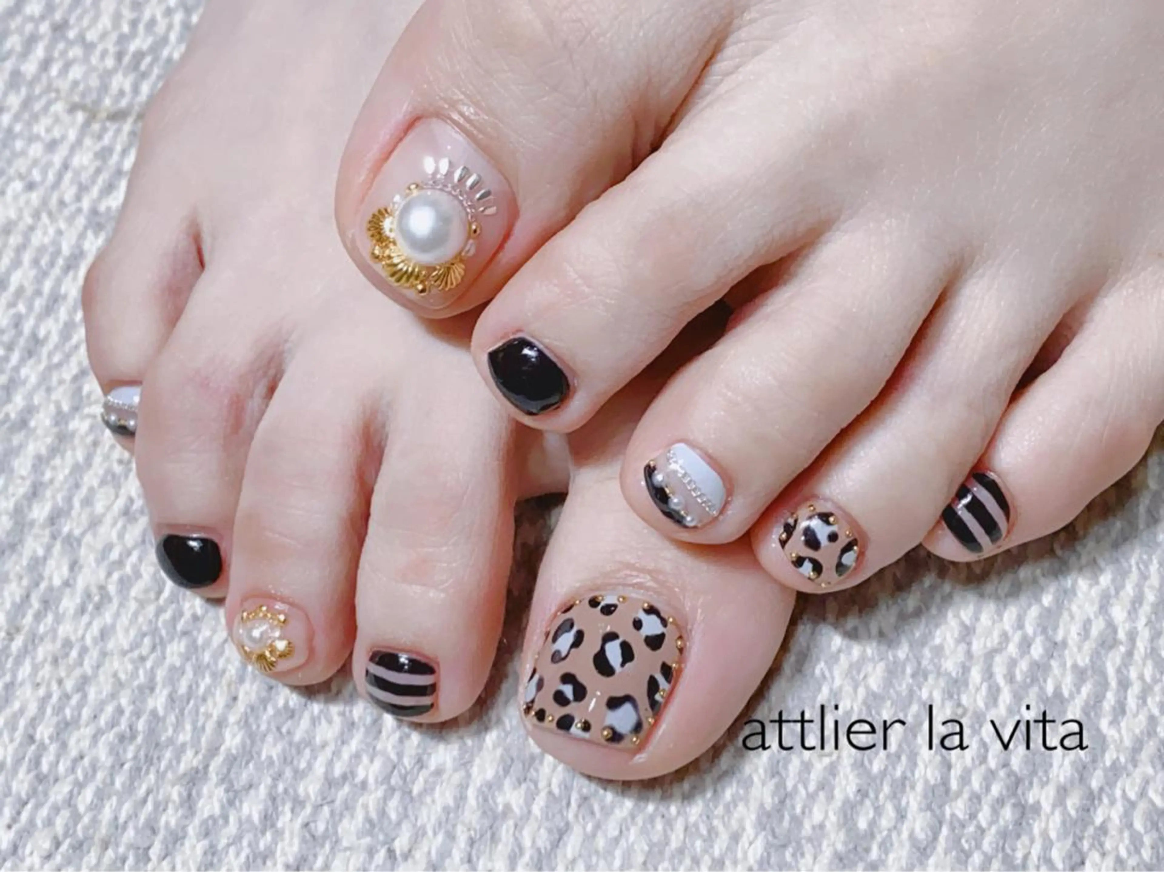 【FOOT】ジェルネイル*アート付き定額の写真