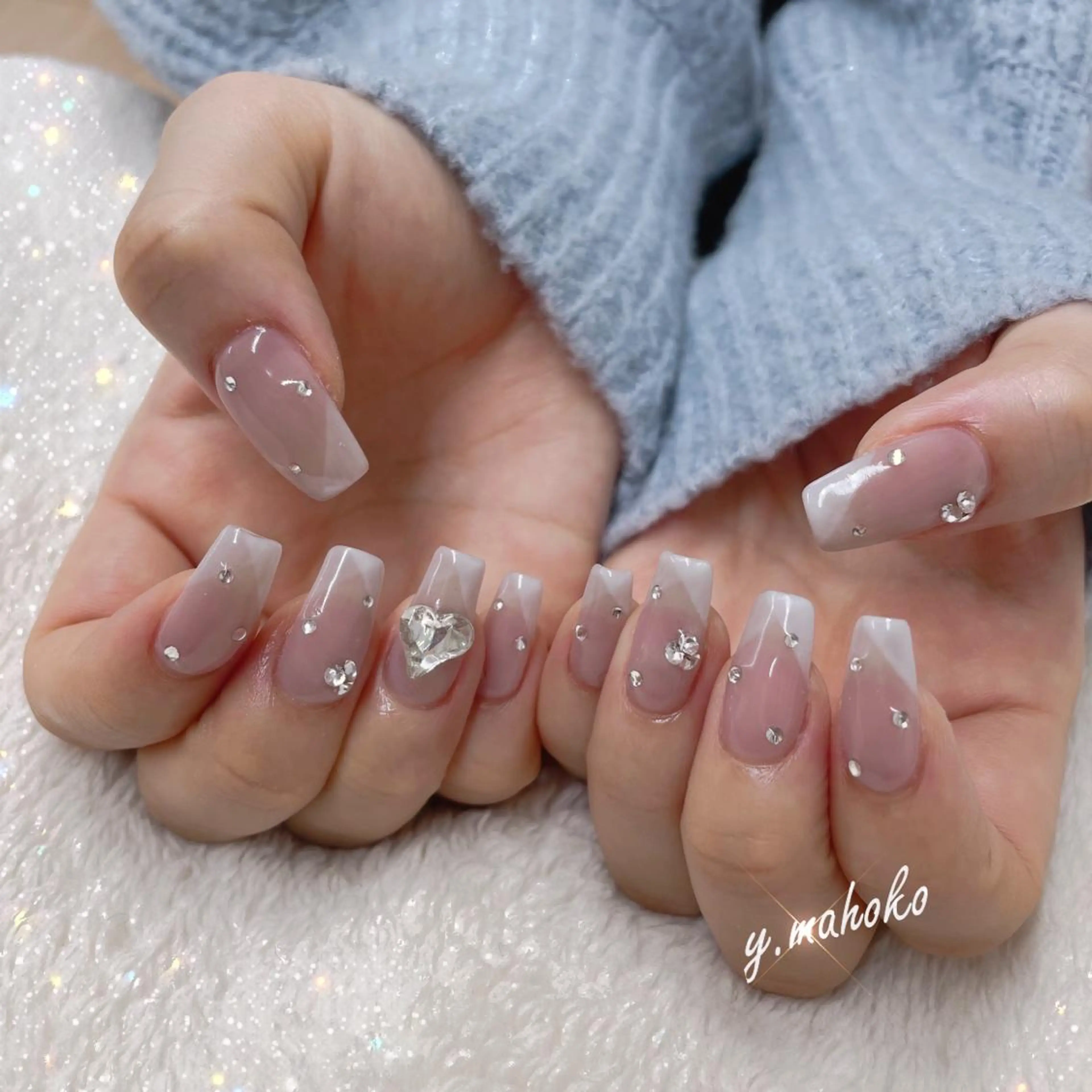 ネイル ハンドネイル She nail studio 原宿所属・パラジェル有/ スカルプ/mahoのネイルデザイン