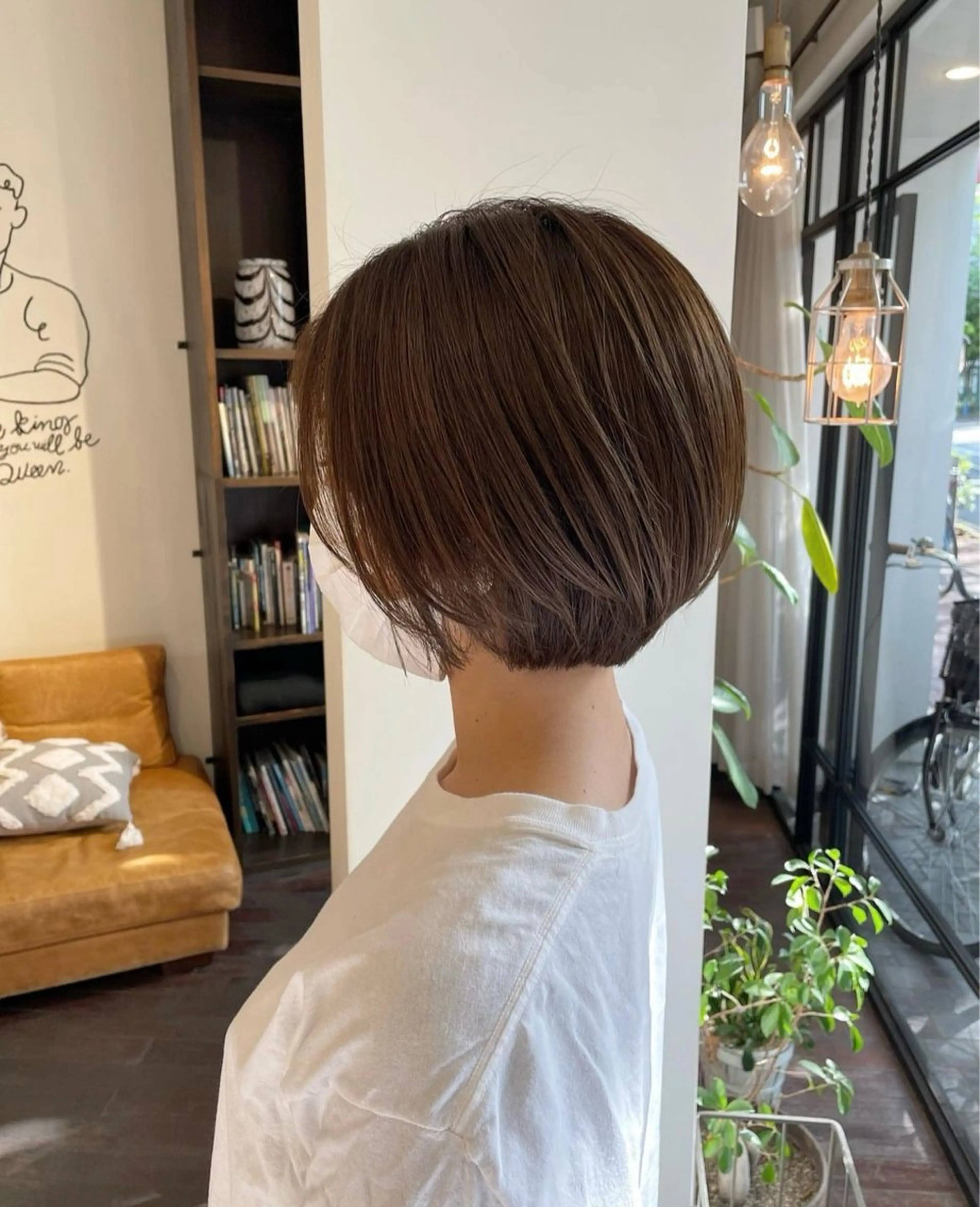 ショート カット デジタルパーマ 加藤園のヘアスタイル