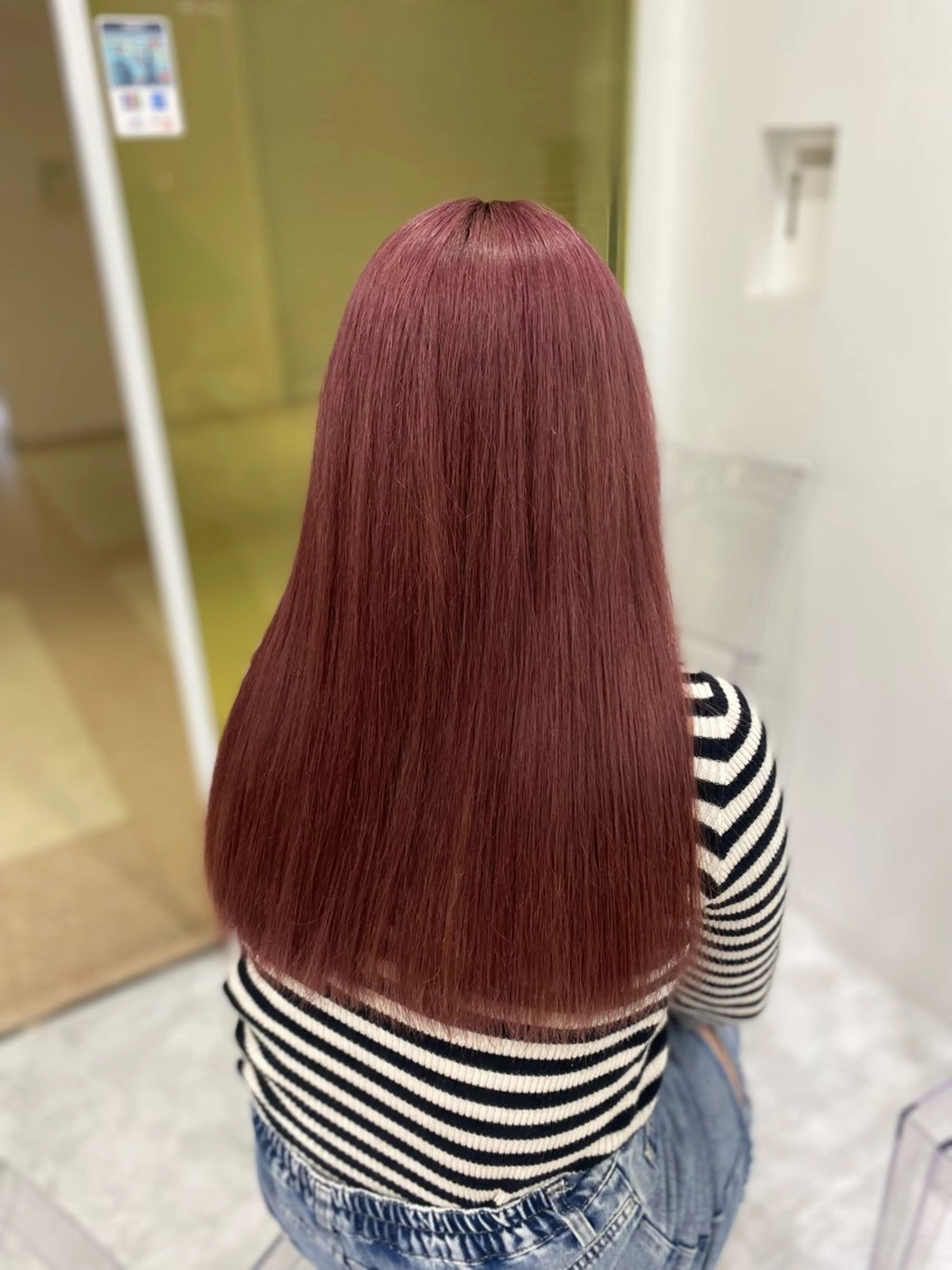 ロング カラー ガーリー♡女の子っぽ ヘア♡ピンクカラー♡のヘアスタイル