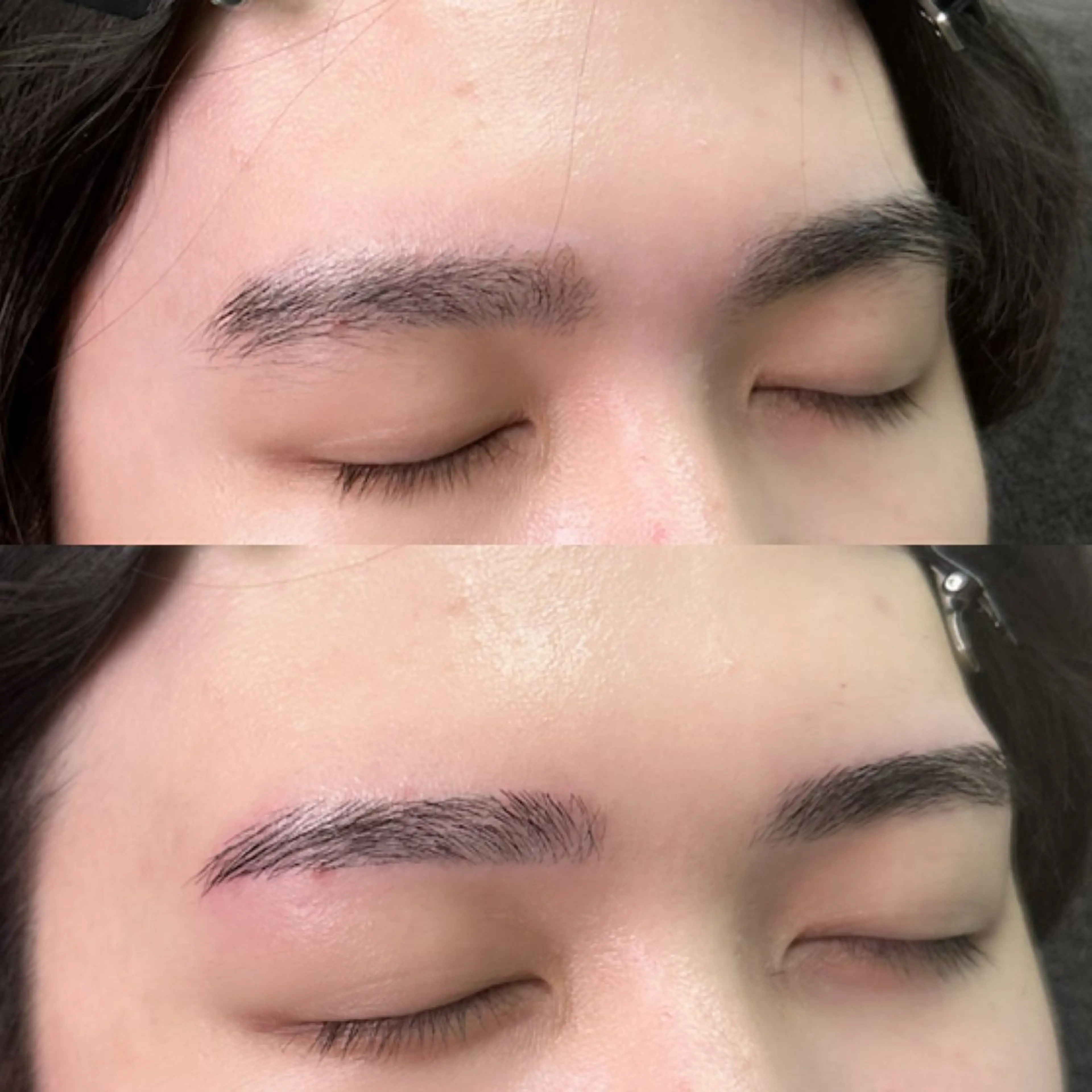 【無料クーポン】メンズ眉毛ワックス＋パーマ（毛抜き、カット込み）⭐️の写真