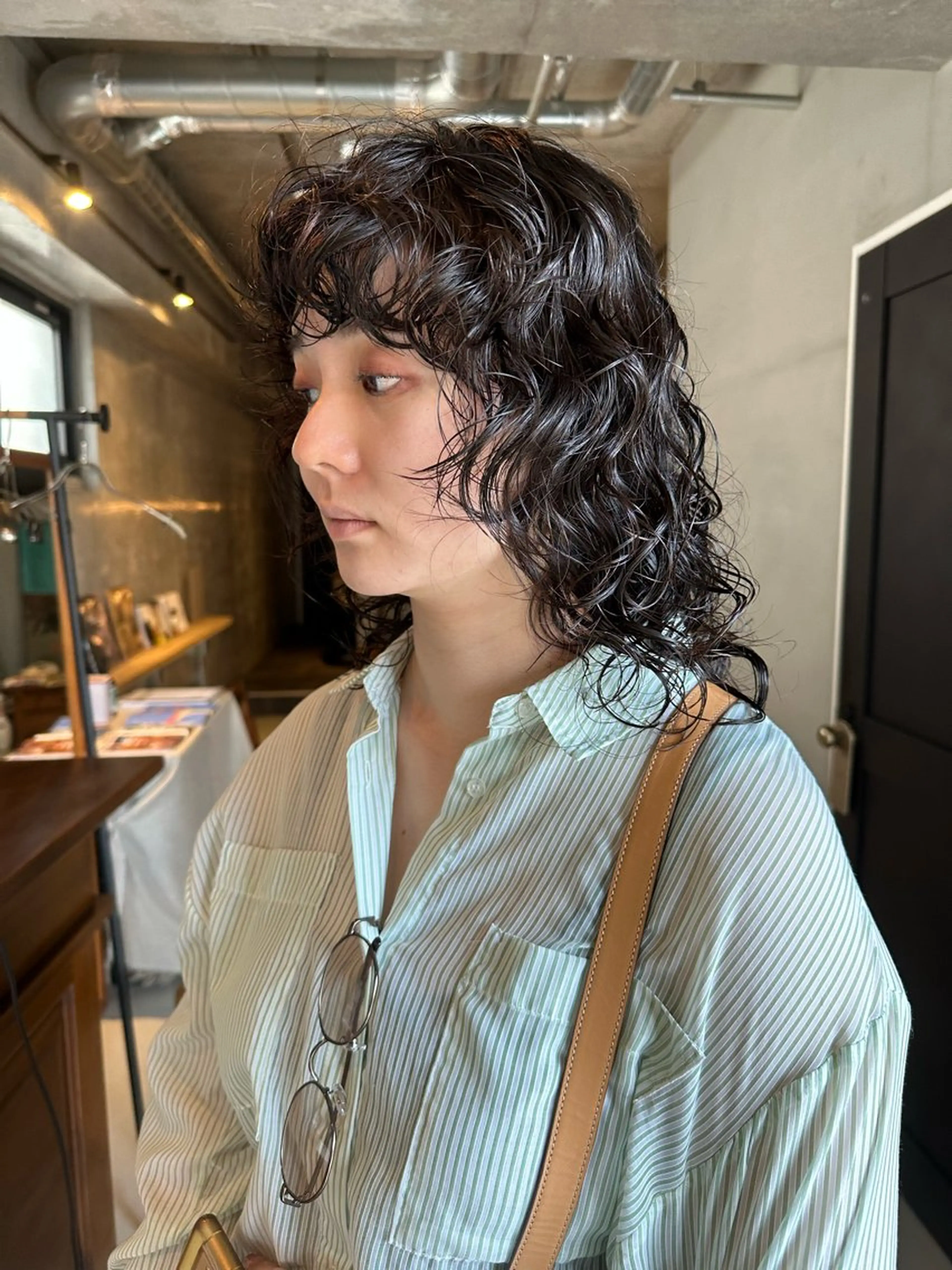 セミロング カラー パーマ カット ヘアカラー パーマ トリートメント 斎藤祐樹 /レイヤー/パーマのヘアスタイル