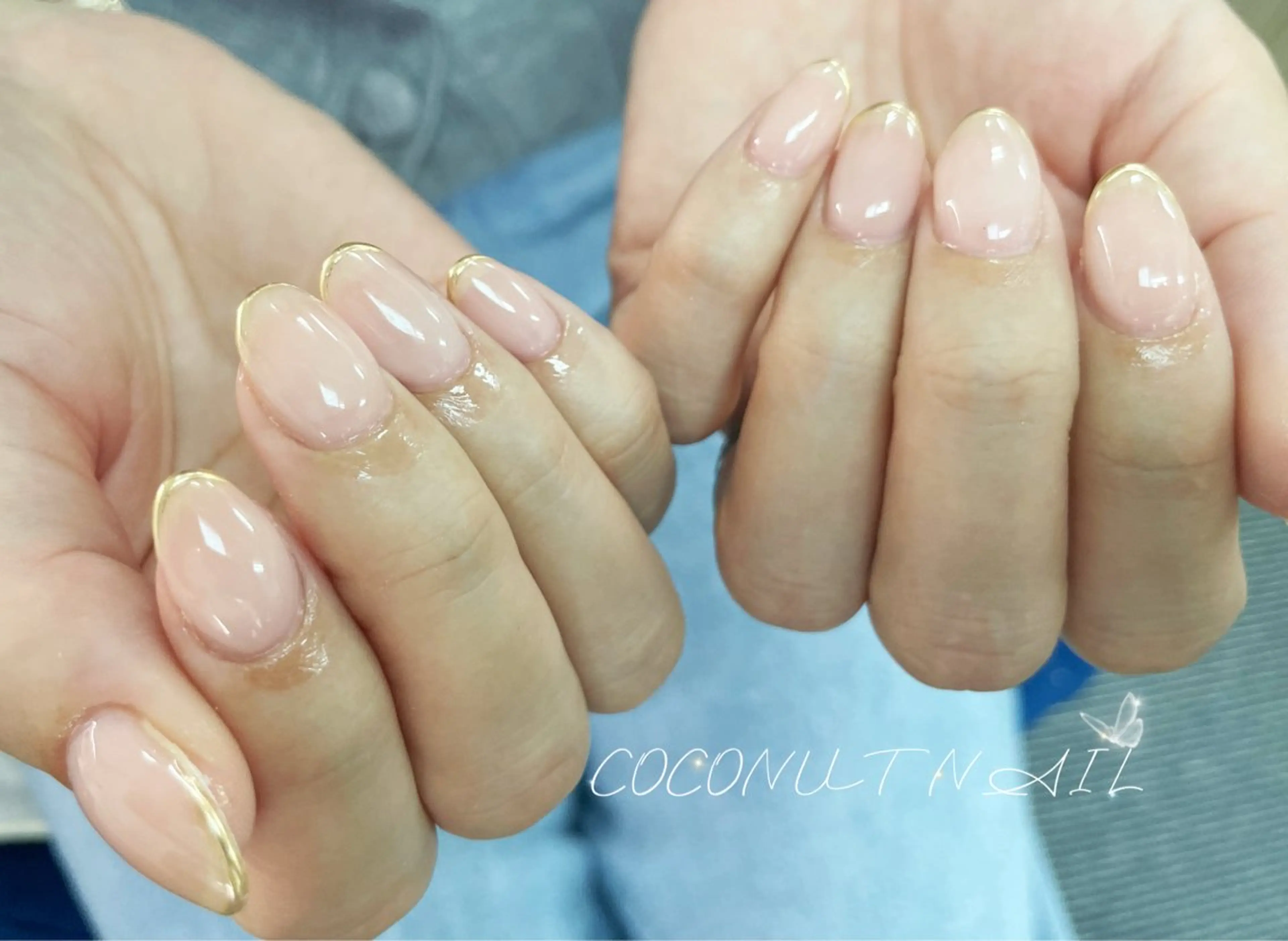ネイル べっ甲ネイル フレンチネイル キラキラネイル マグネットネイル 大理石ネイル(マーブル) ハンドネイル 神田 ココナッツのネイルデザイン